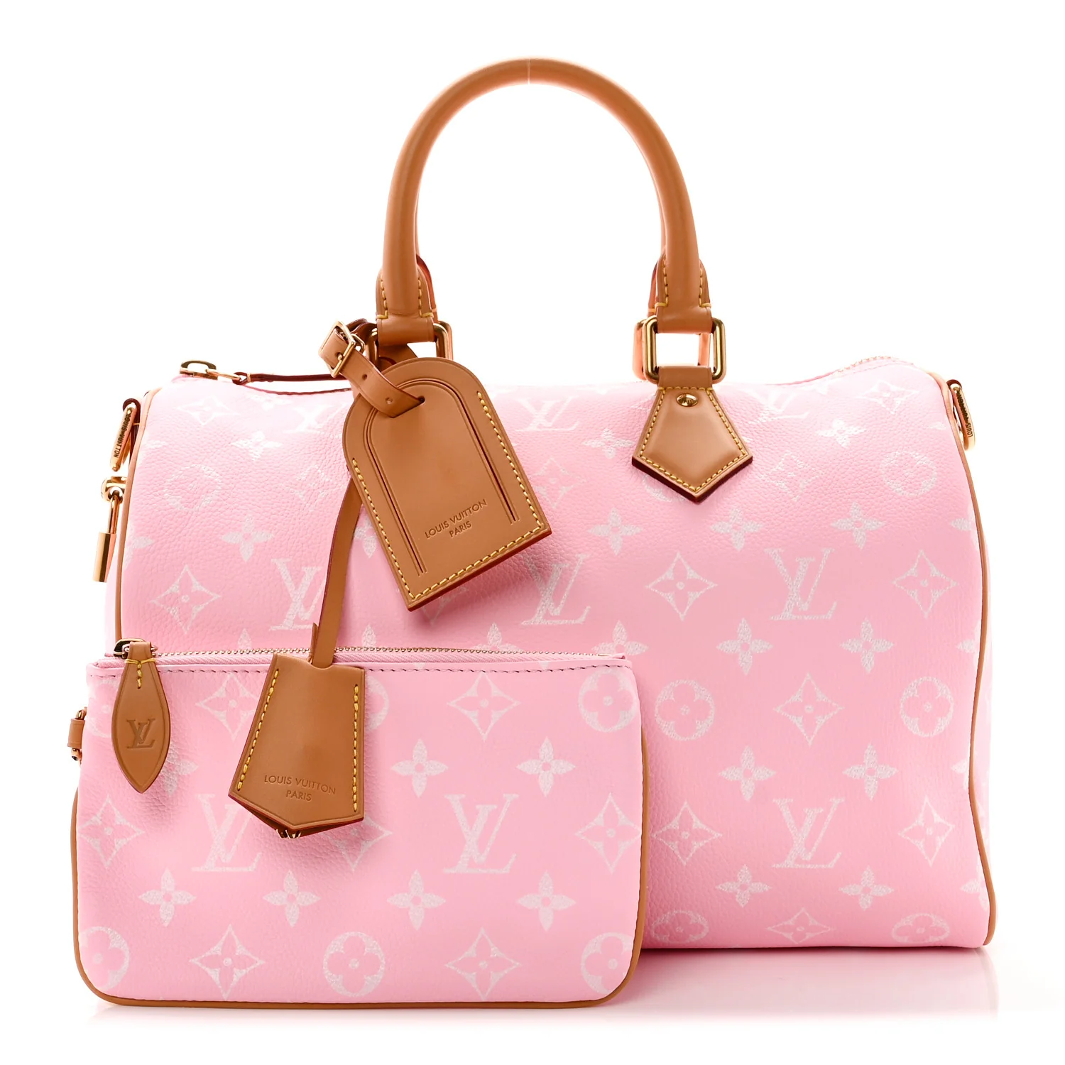 Calfskin Monogram Speedy P9 Bandouliere 30 Candy - Image 3