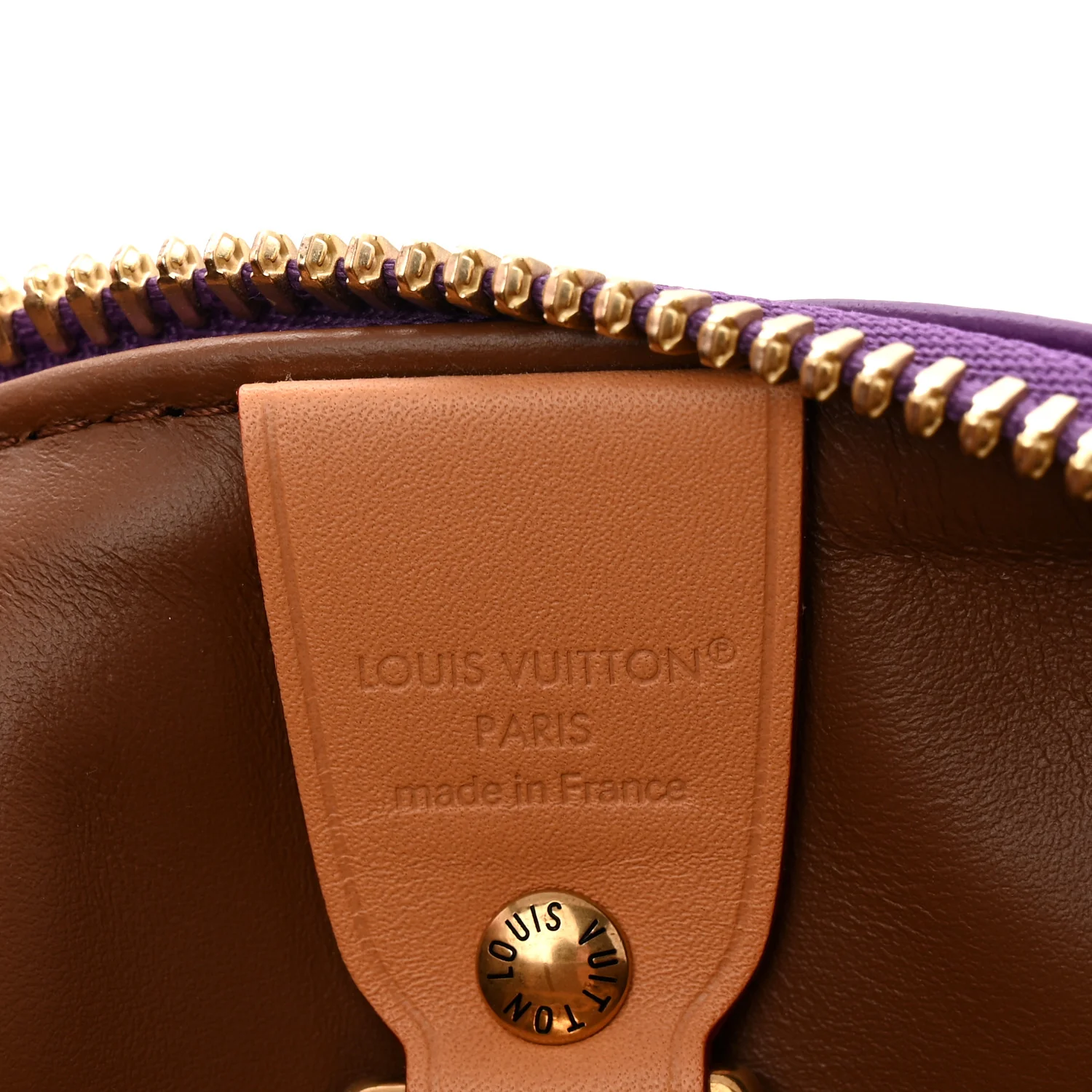 Calfskin Monogram Speedy P9 Bandouliere 30 Golden Lotus Purple - Image 14