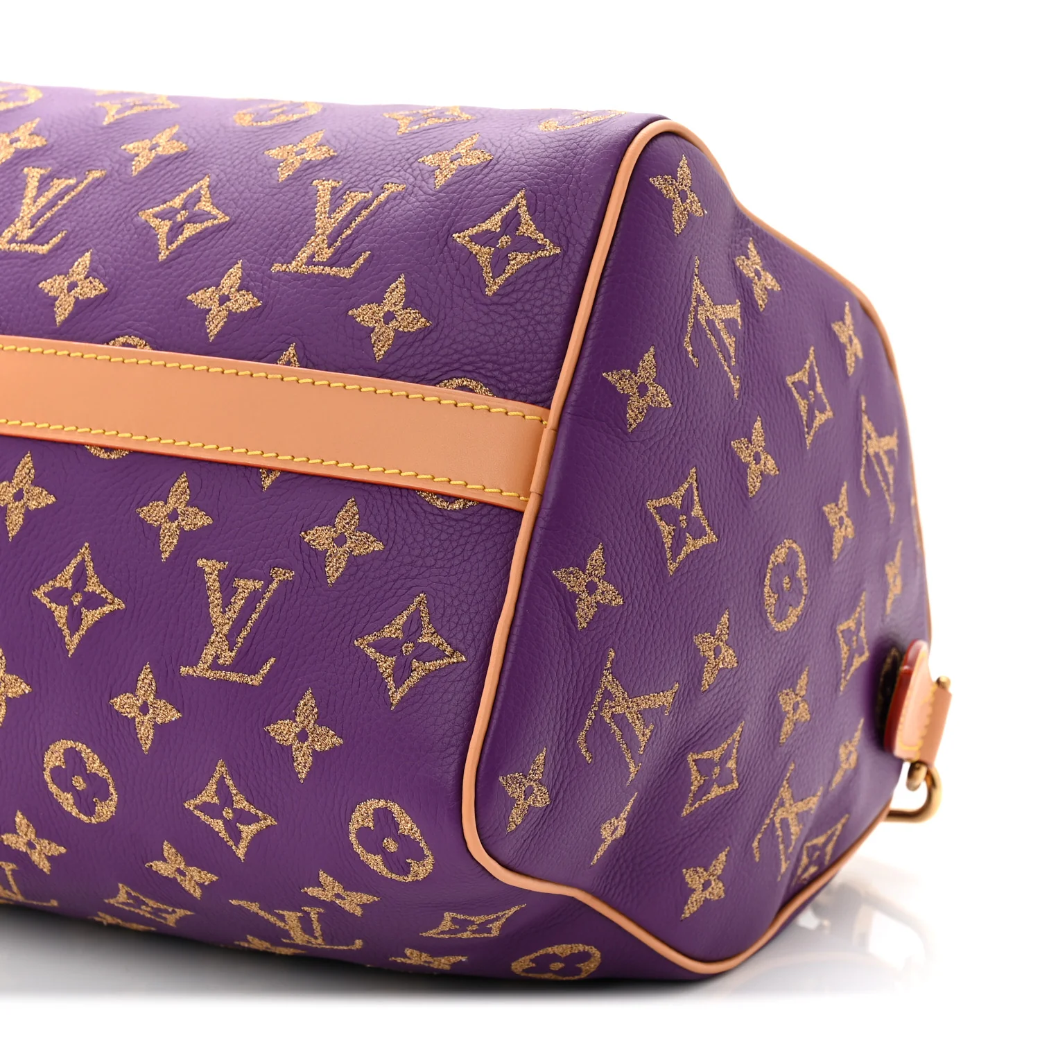 Calfskin Monogram Speedy P9 Bandouliere 30 Golden Lotus Purple - Image 20