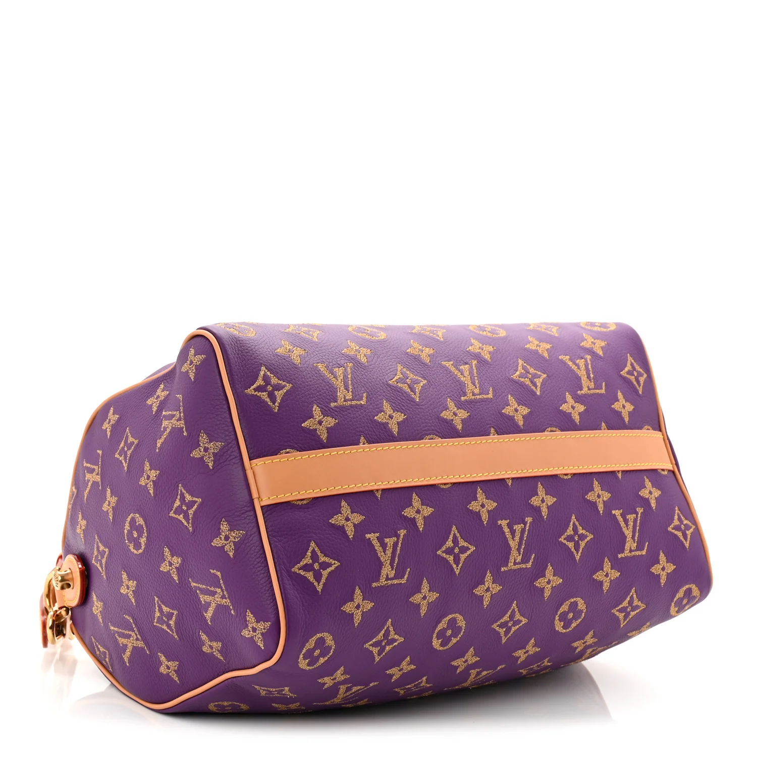 Calfskin Monogram Speedy P9 Bandouliere 30 Golden Lotus Purple - Image 9