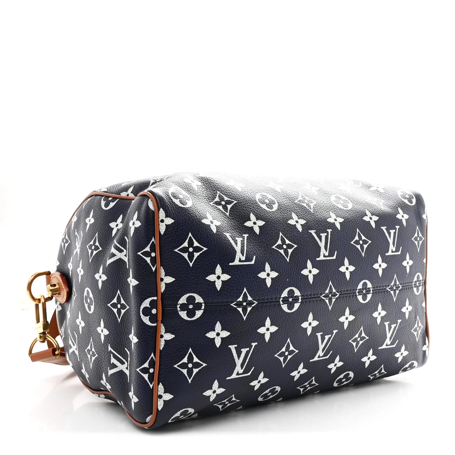 Calfskin Monogram Speedy P9 Bandouliere 30 Indigo - Image 5