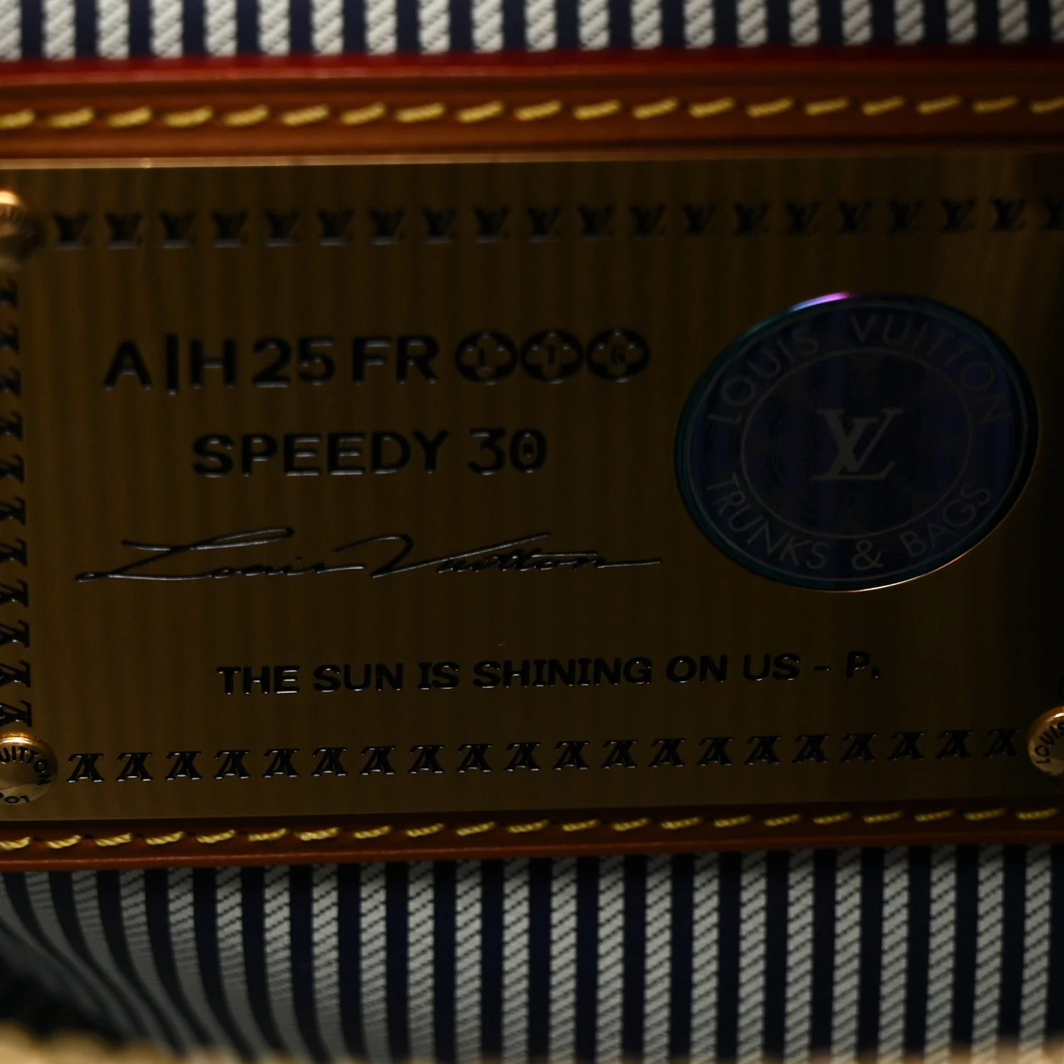 Calfskin Monogram Speedy P9 Bandouliere 30 Indigo - Image 8