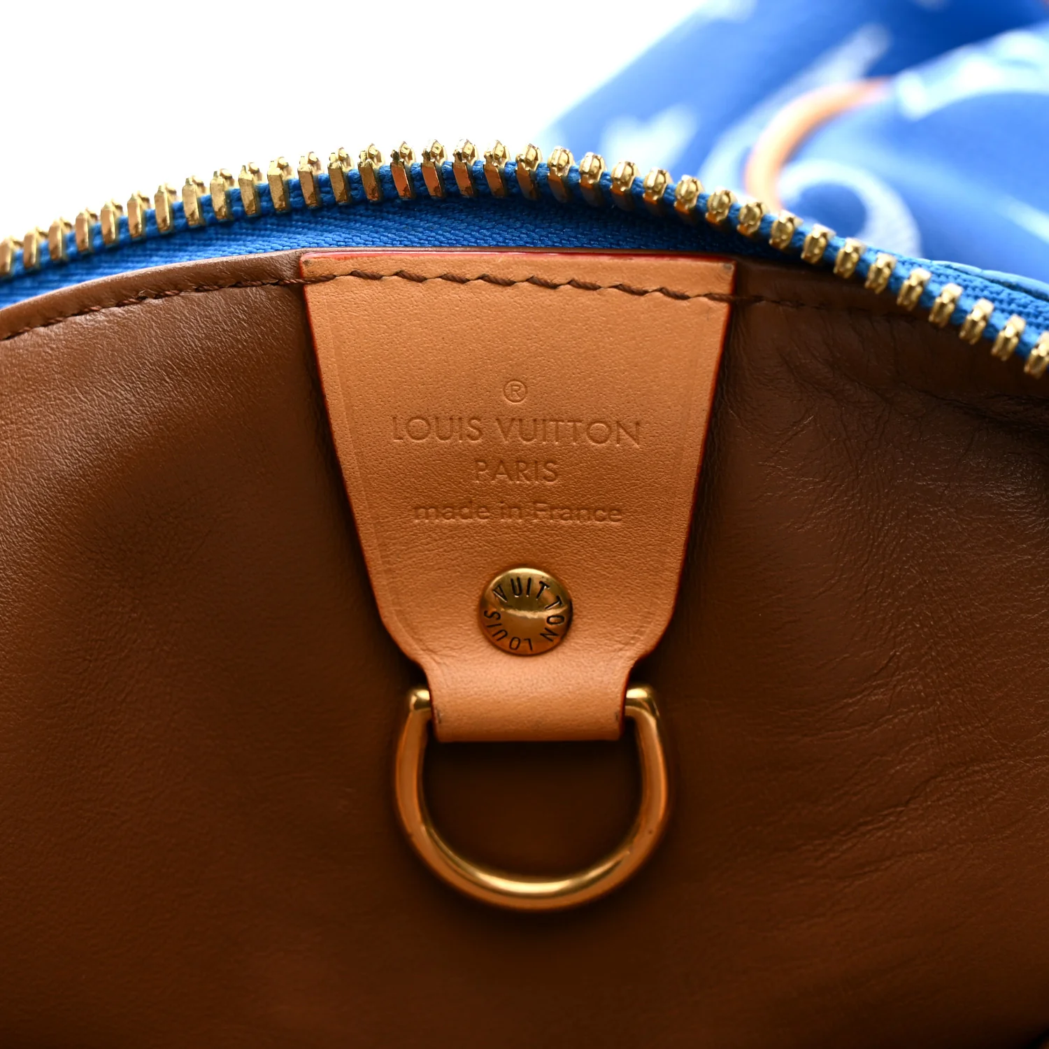 Calfskin Monogram Speedy P9 Bandouliere 40 Blue - Image 8