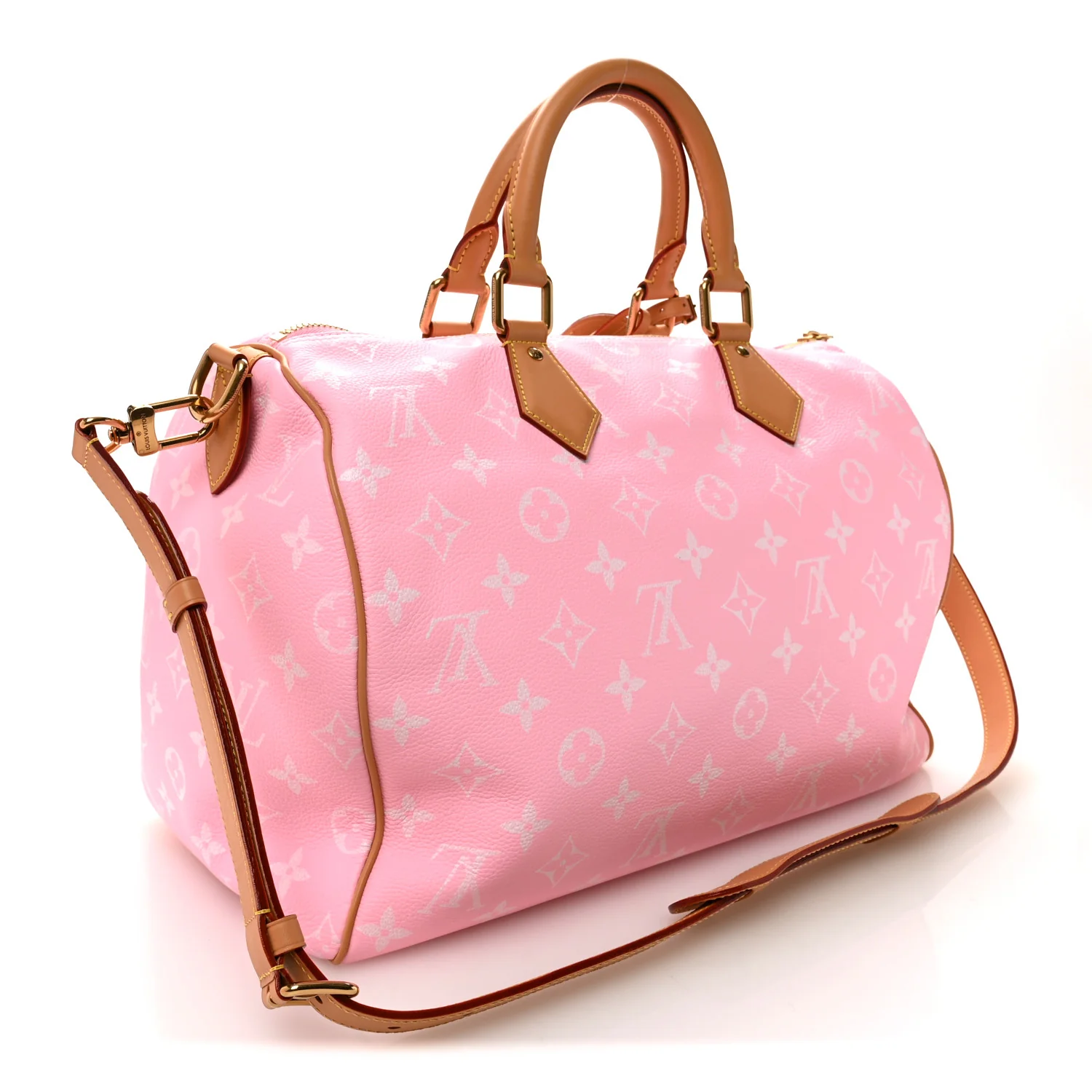 Calfskin Monogram Speedy P9 Bandouliere 40 Candy - Image 3