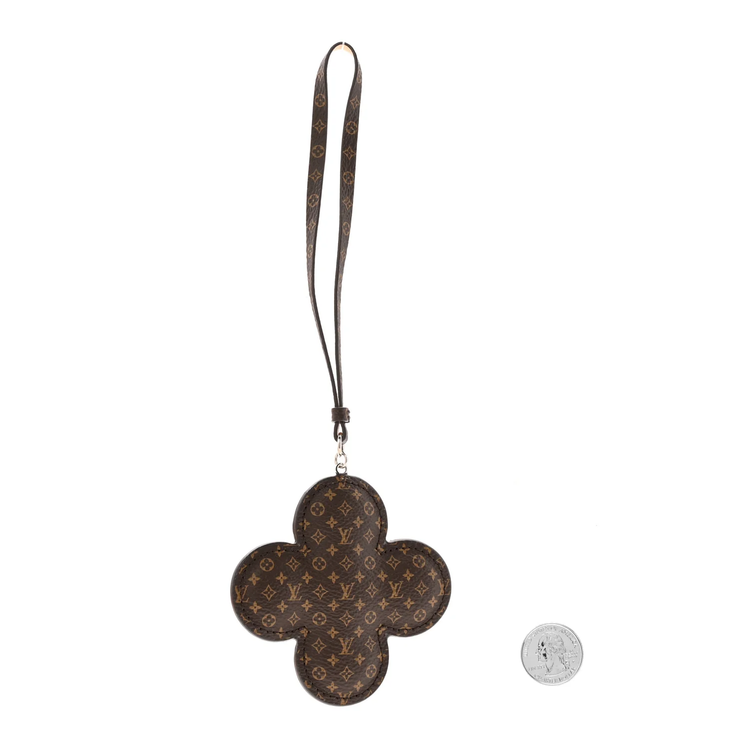 Calfskin Monogram Vivienne Strap Bag Charm Light Blue - Image 2