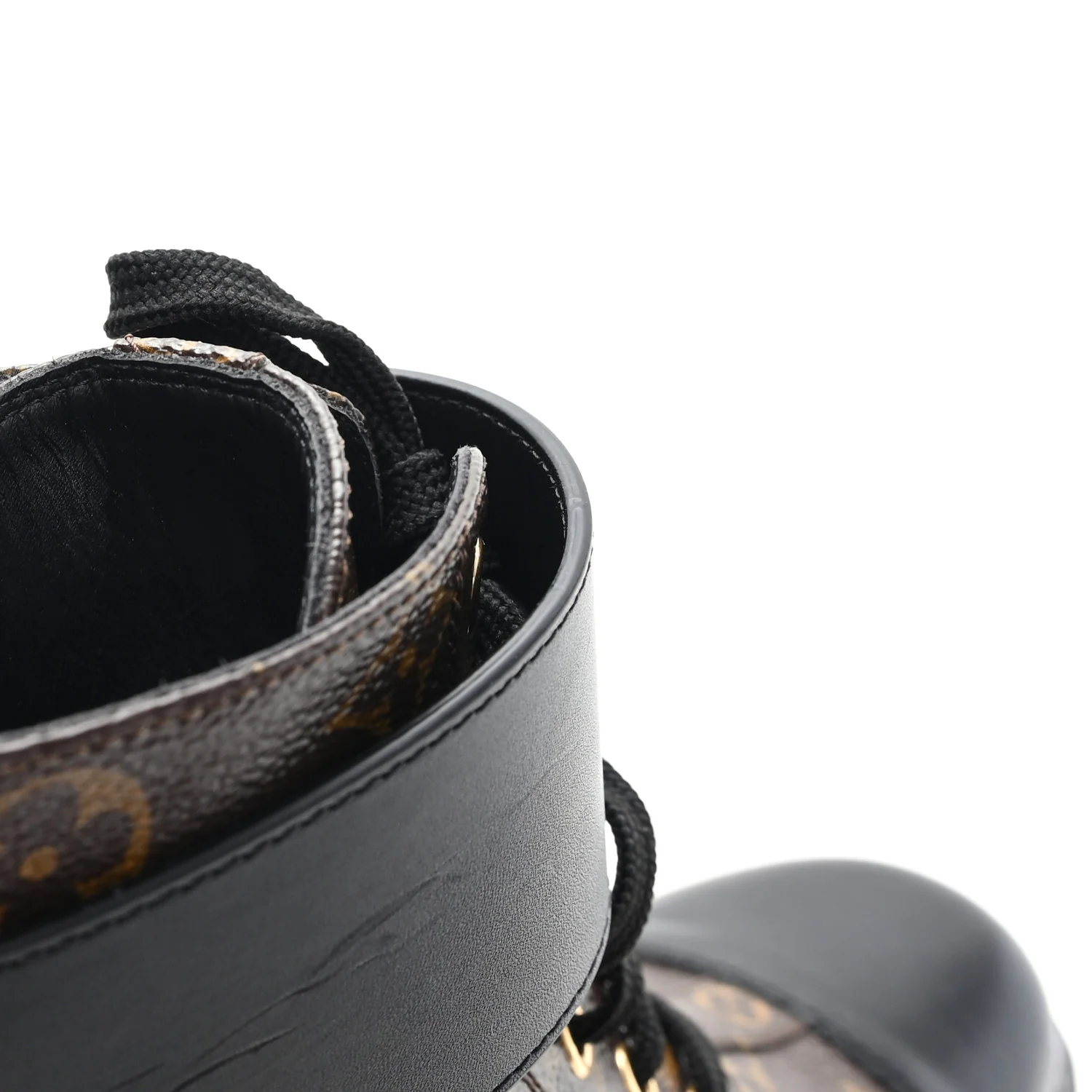 Calfskin Monogram Wonderland Flat Ranger Boots 38 Black - Image 10