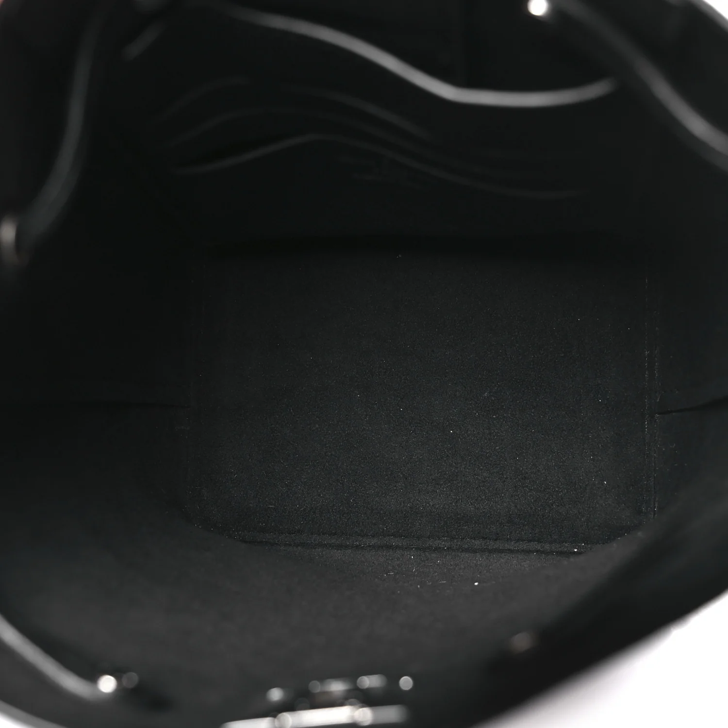 Calfskin Nano Lockme Bucket Black - Image 5
