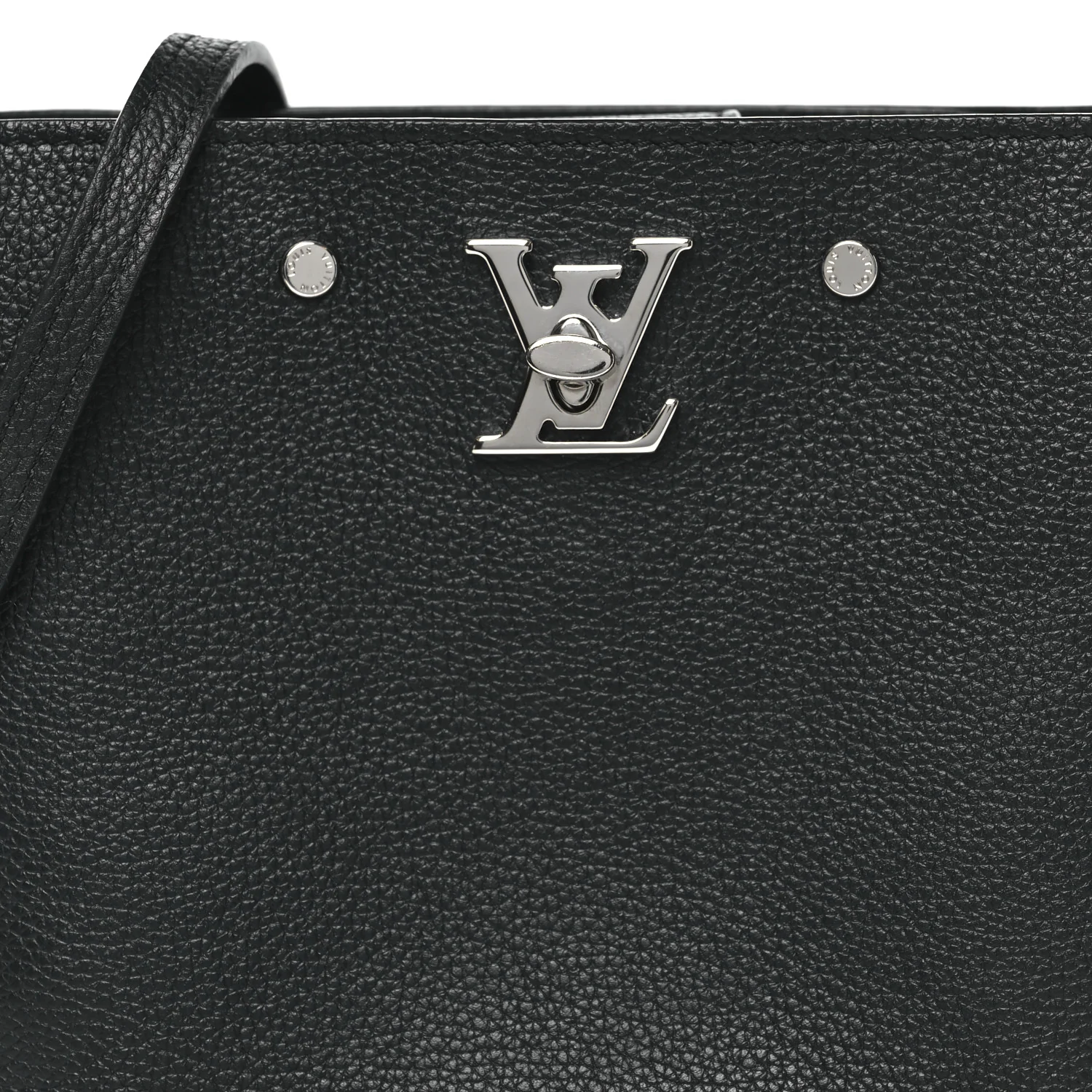 Calfskin Nano Lockme Bucket Black - Image 7