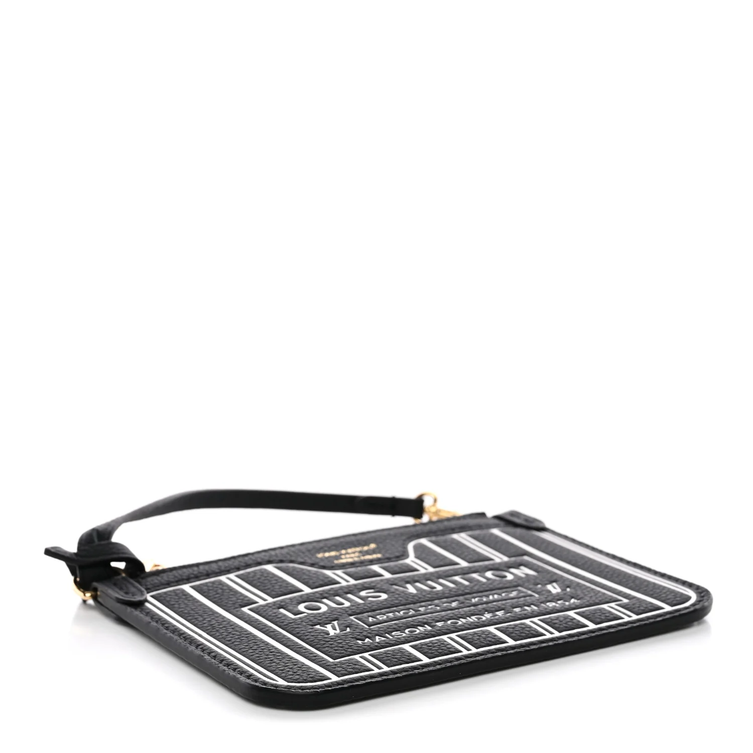 Calfskin Neverfull Inside Out BB Pochette Black - Image 4