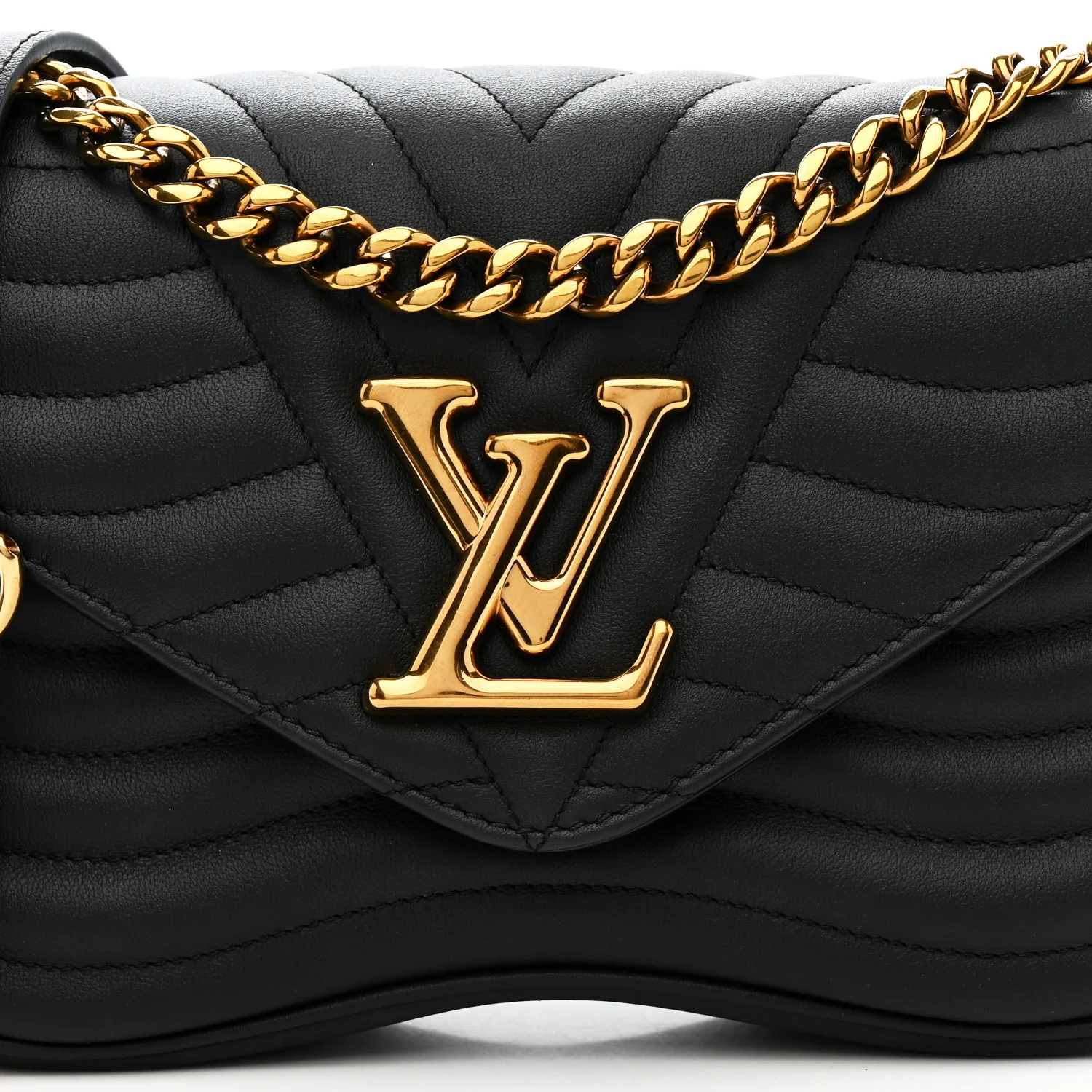 Calfskin New Wave Chain MM Black - Image 8
