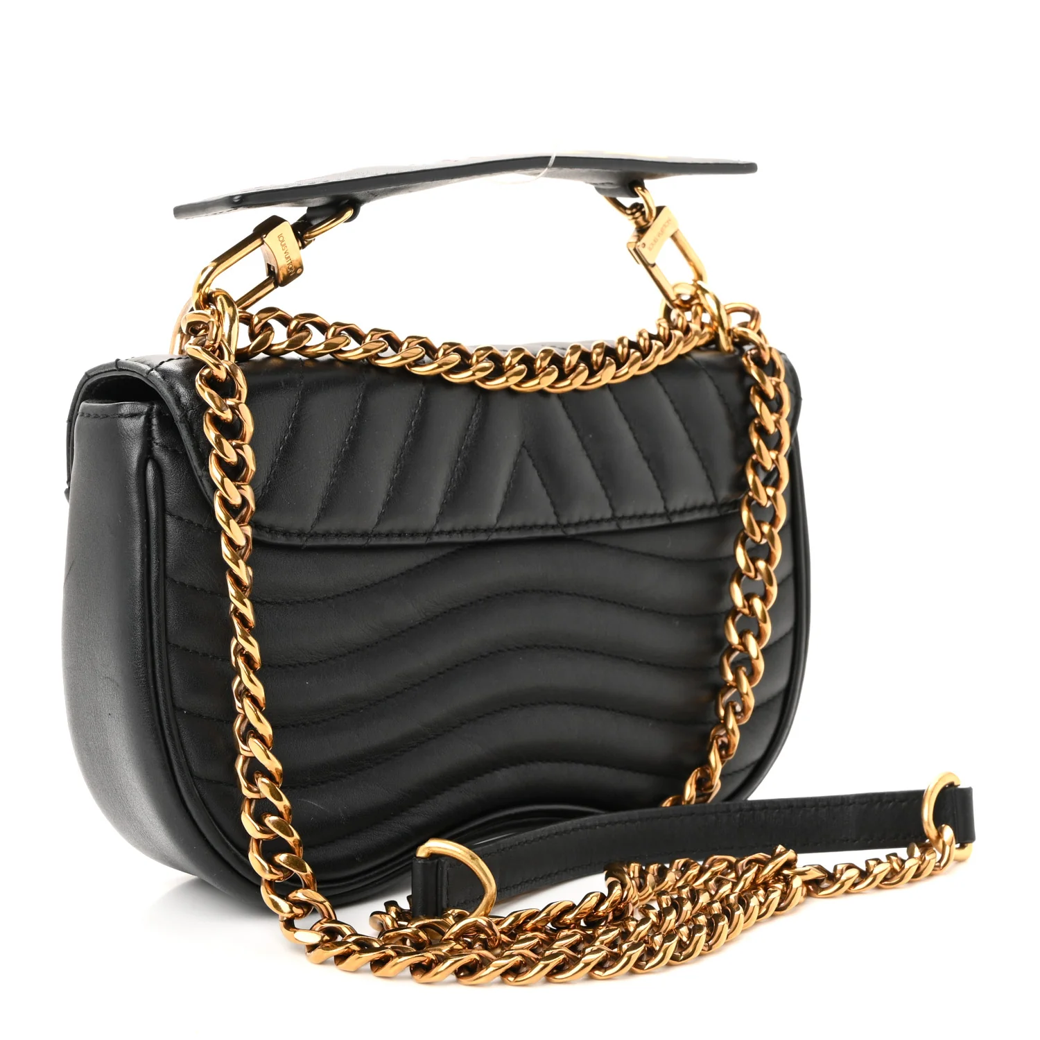 Calfskin New Wave Chain PM Black - Image 3