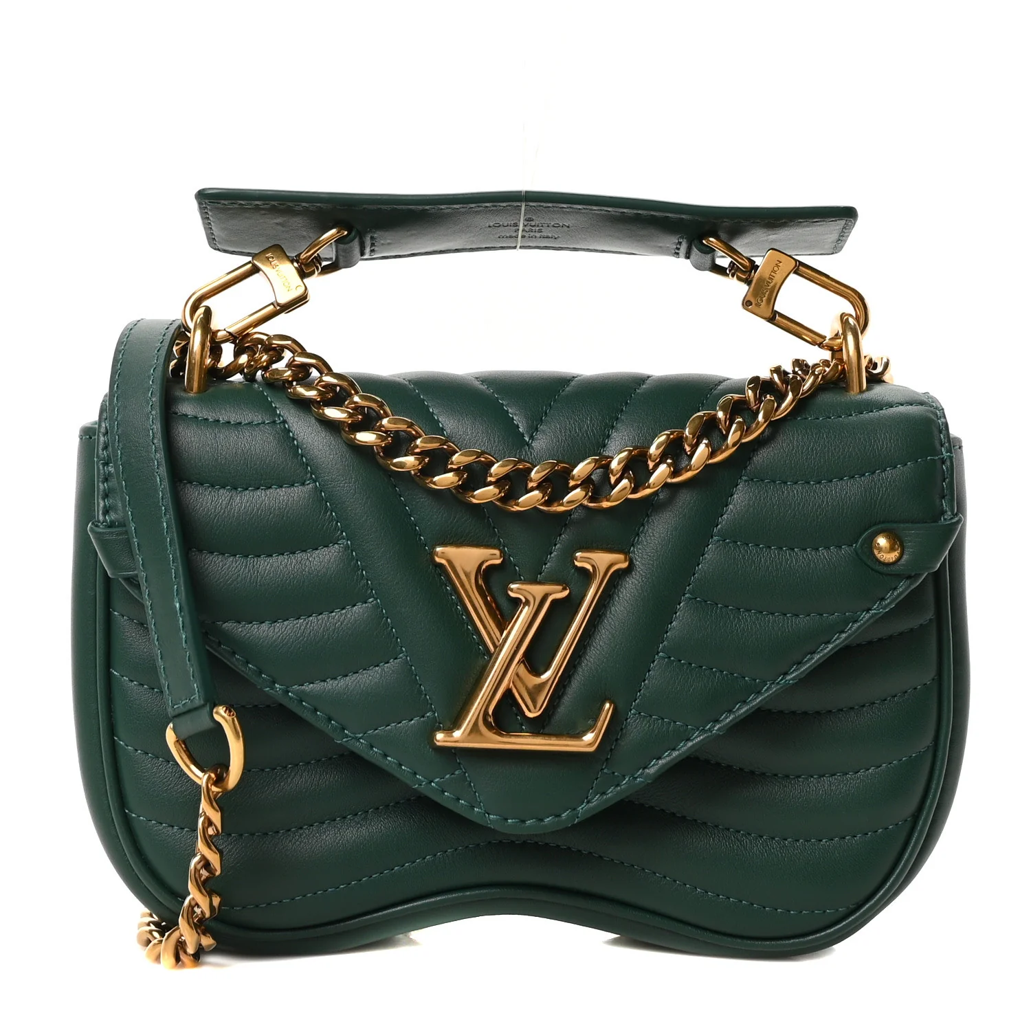 Calfskin New Wave Chain PM Emerald