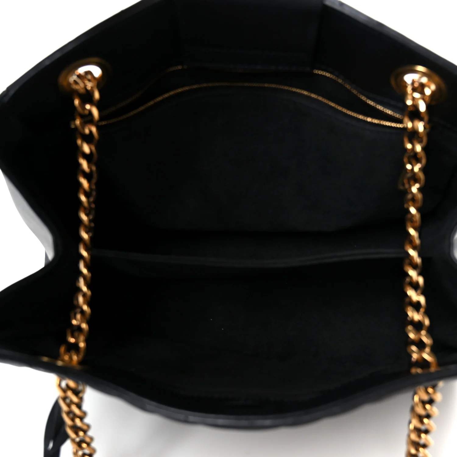 Calfskin New Wave Chain Tote Black - Image 5