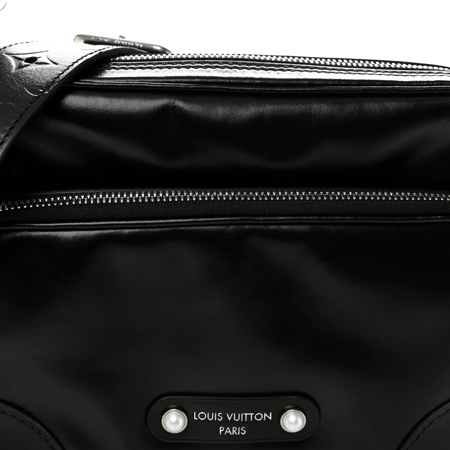 Calfskin Nil City Shoulder Bag Night Black - Image 8