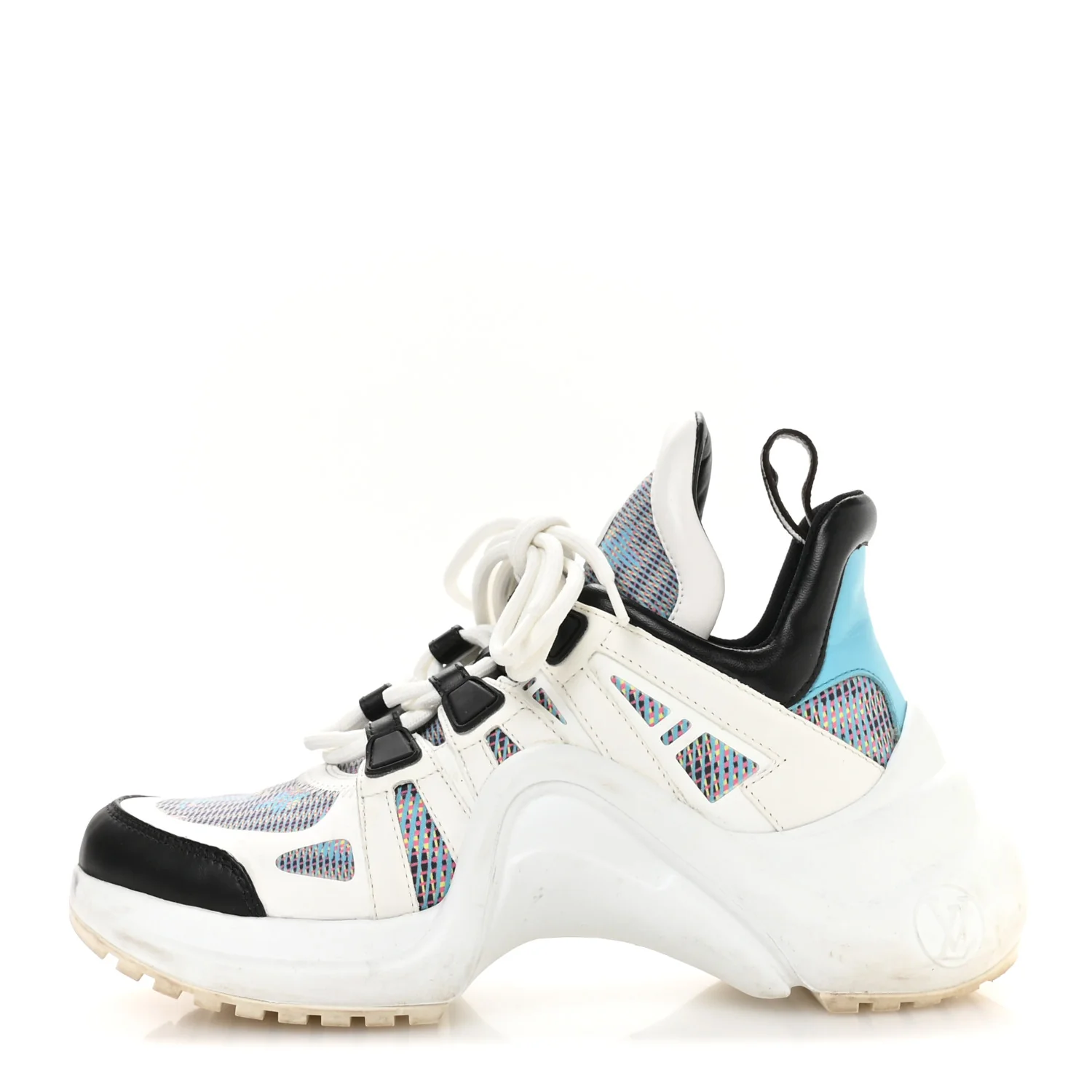 Calfskin Nylon LV Pop Archlight Sneaker 36 Blue