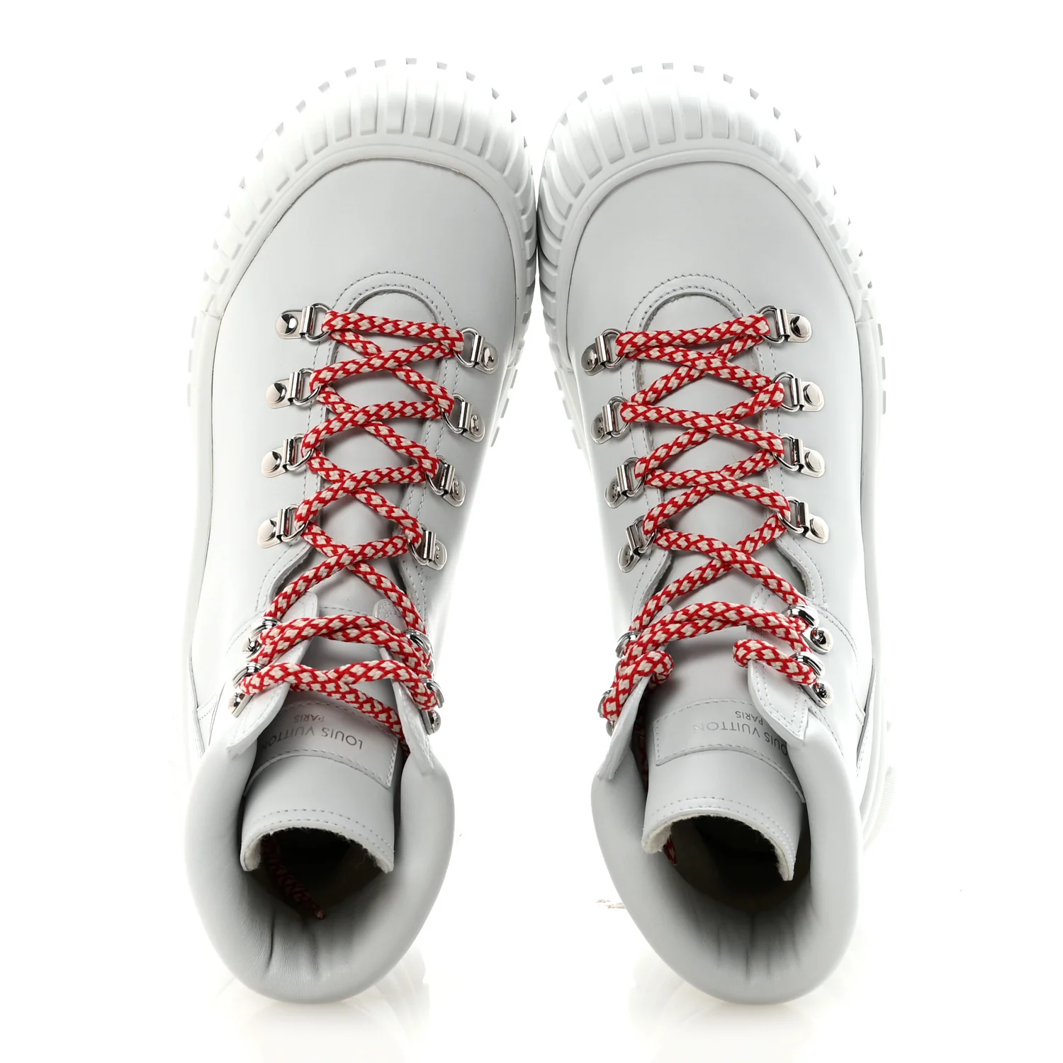 Calfskin Ruby Flat Ranger Boots 38 White - Image 2