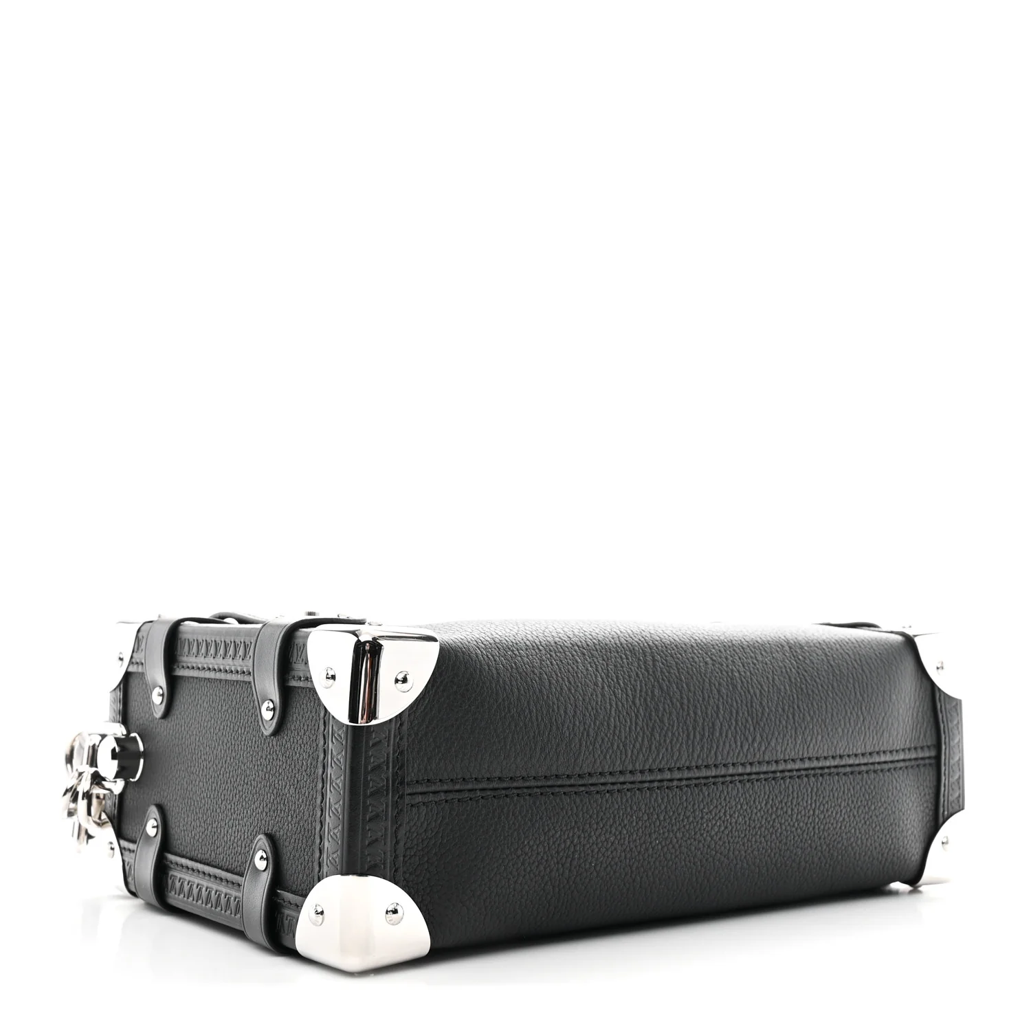 Calfskin Side Trunk MM Black - Image 4