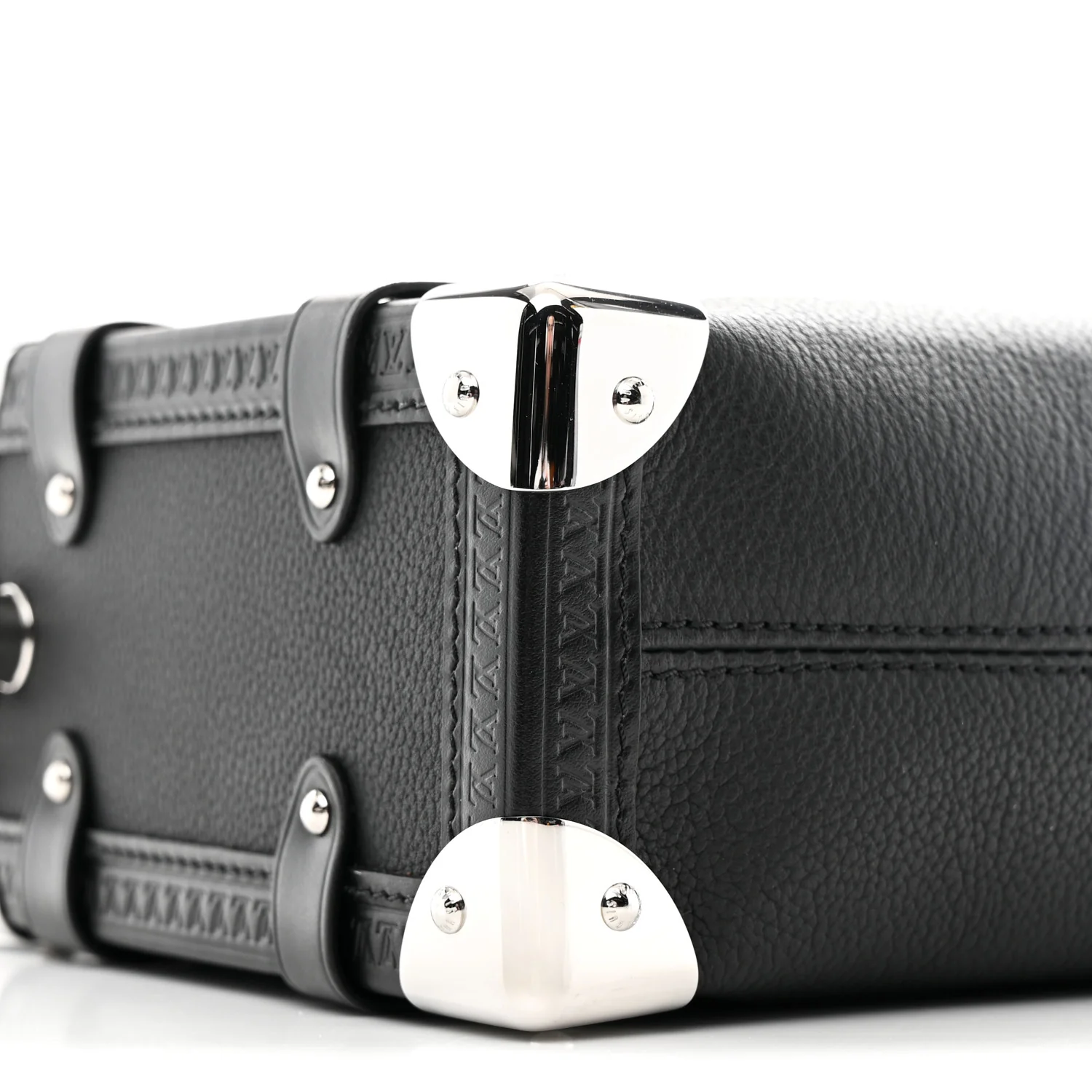 Calfskin Side Trunk MM Black - Image 8