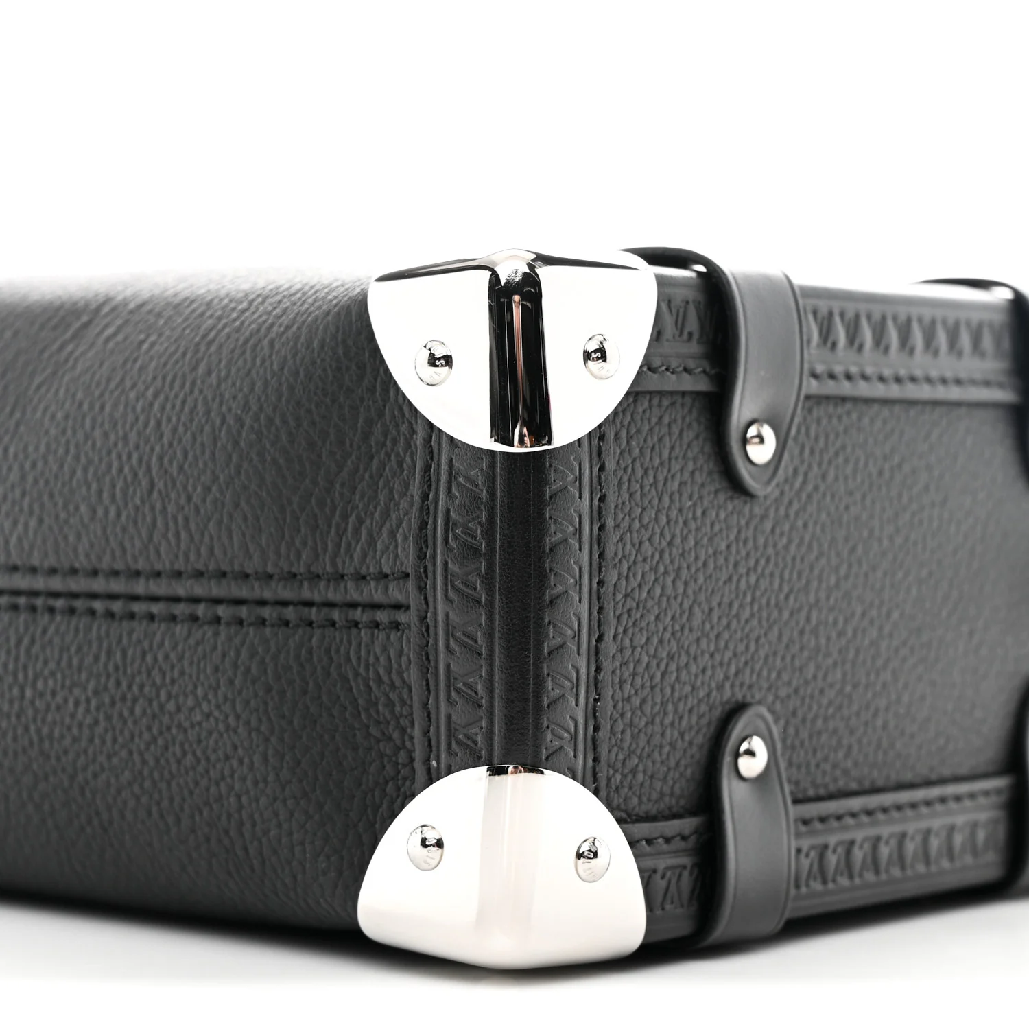 Calfskin Side Trunk MM Black - Image 9