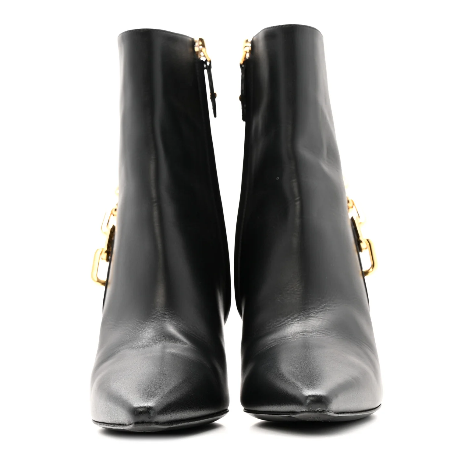 Calfskin Sparkle Ankle Boot 36.5 Black - Image 3