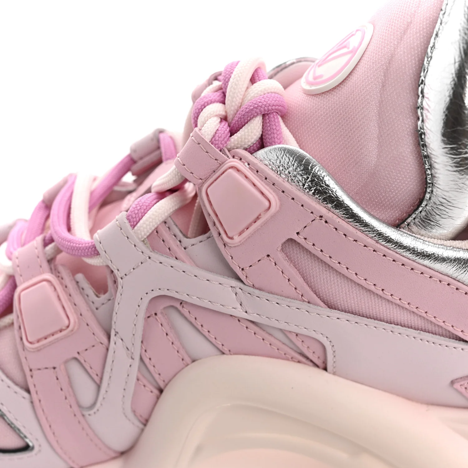 Calfskin Technical Nylon LV Archlight Sneaker 37 Rose Clair - Image 10