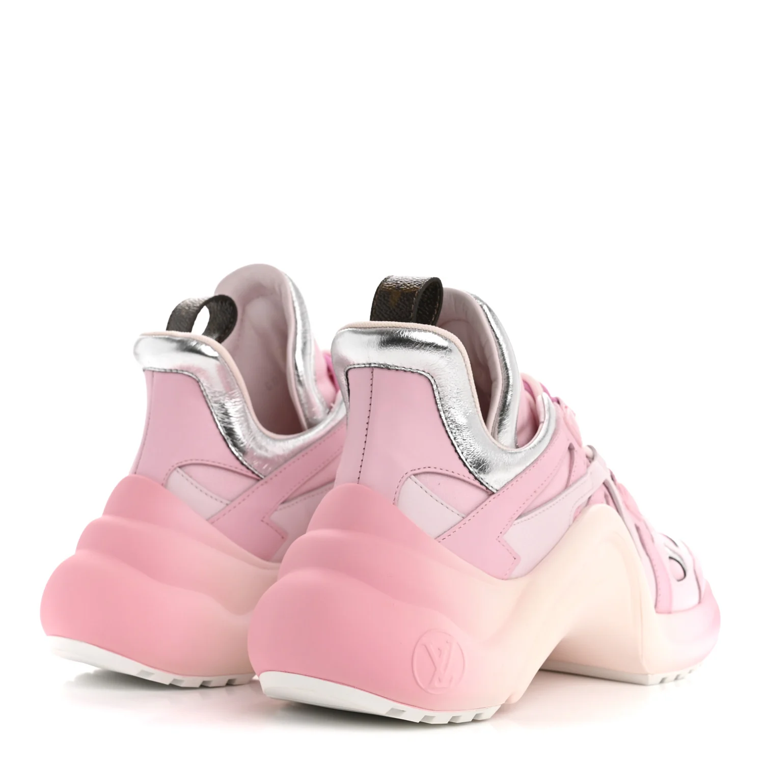 Calfskin Technical Nylon LV Archlight Sneaker 37 Rose Clair - Image 5