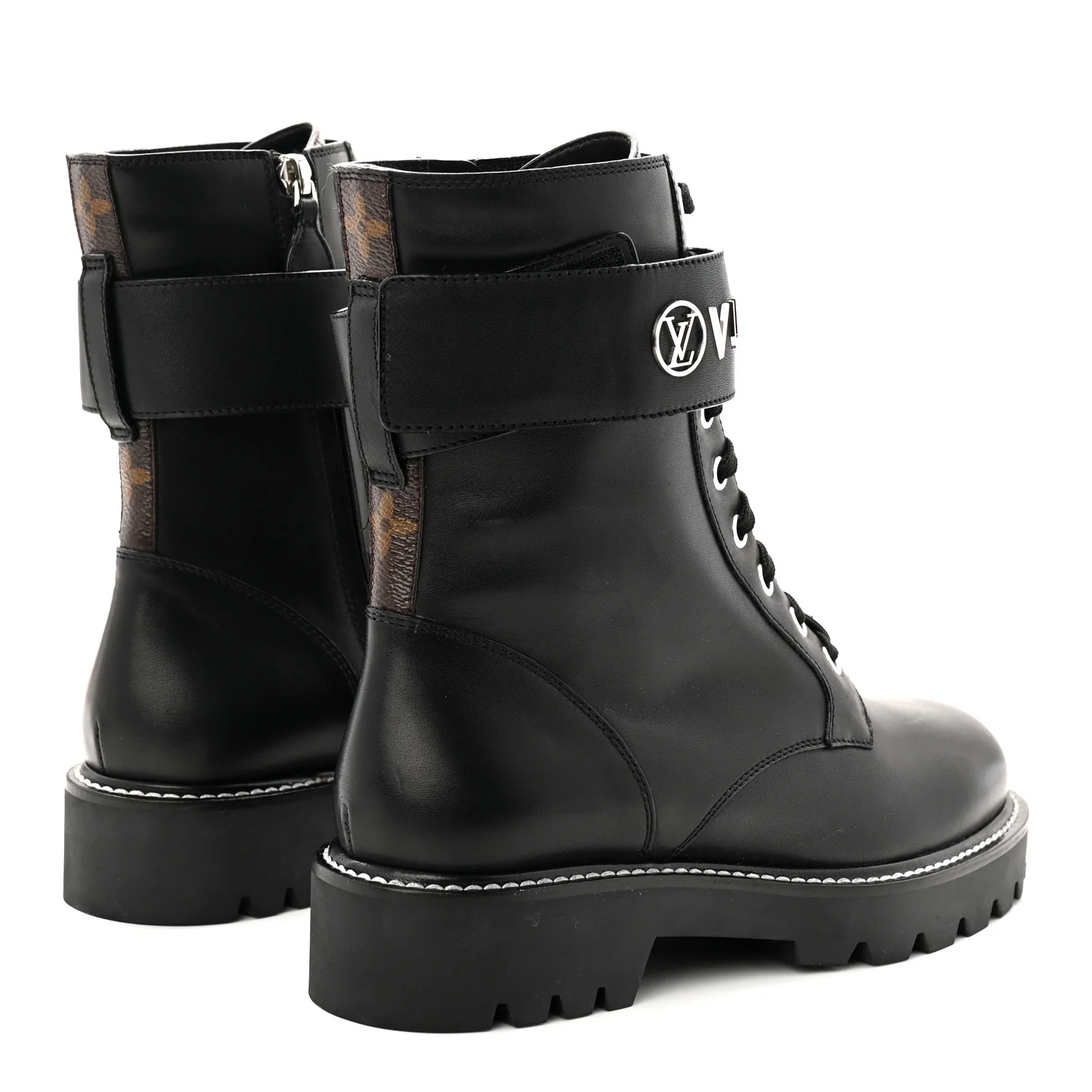 Calfskin Territory Flat Ranger Boots 38 Black - Image 5