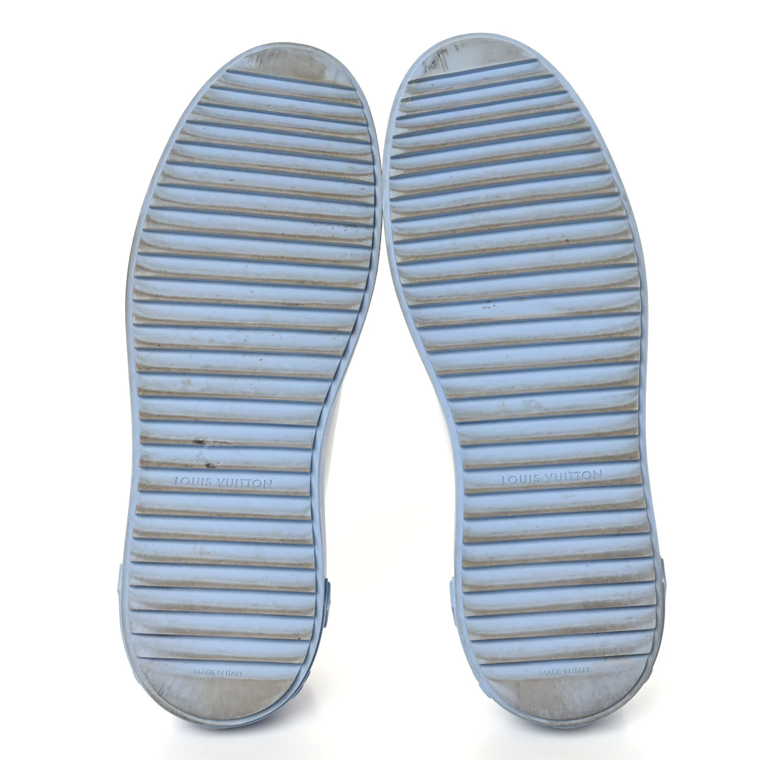 Calfskin Time Out LV Sneakers 40 Blue - Image 6
