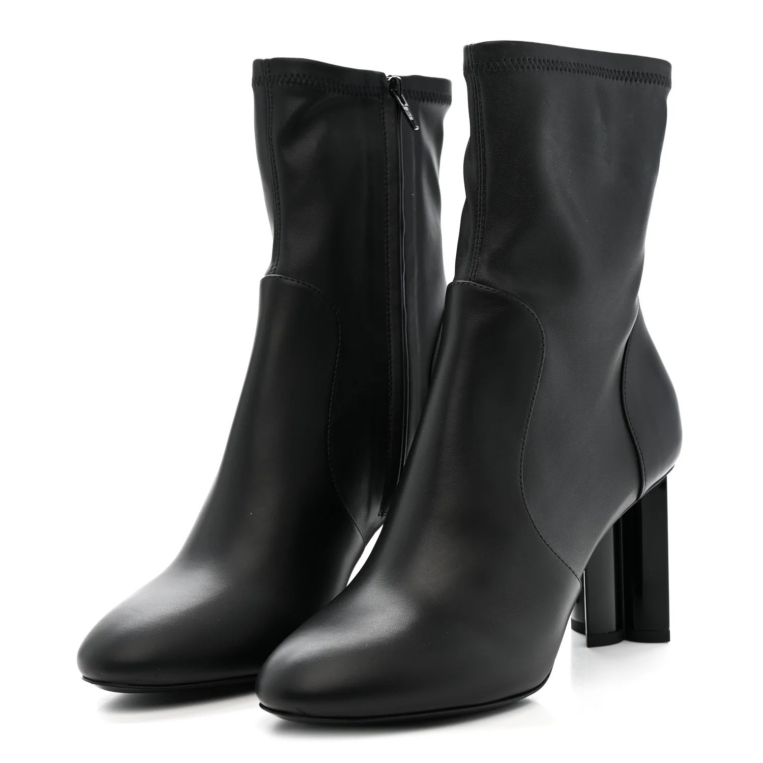 Calfskin Uniformes Silhouette Ankle Boots 37.5 Black - Image 3