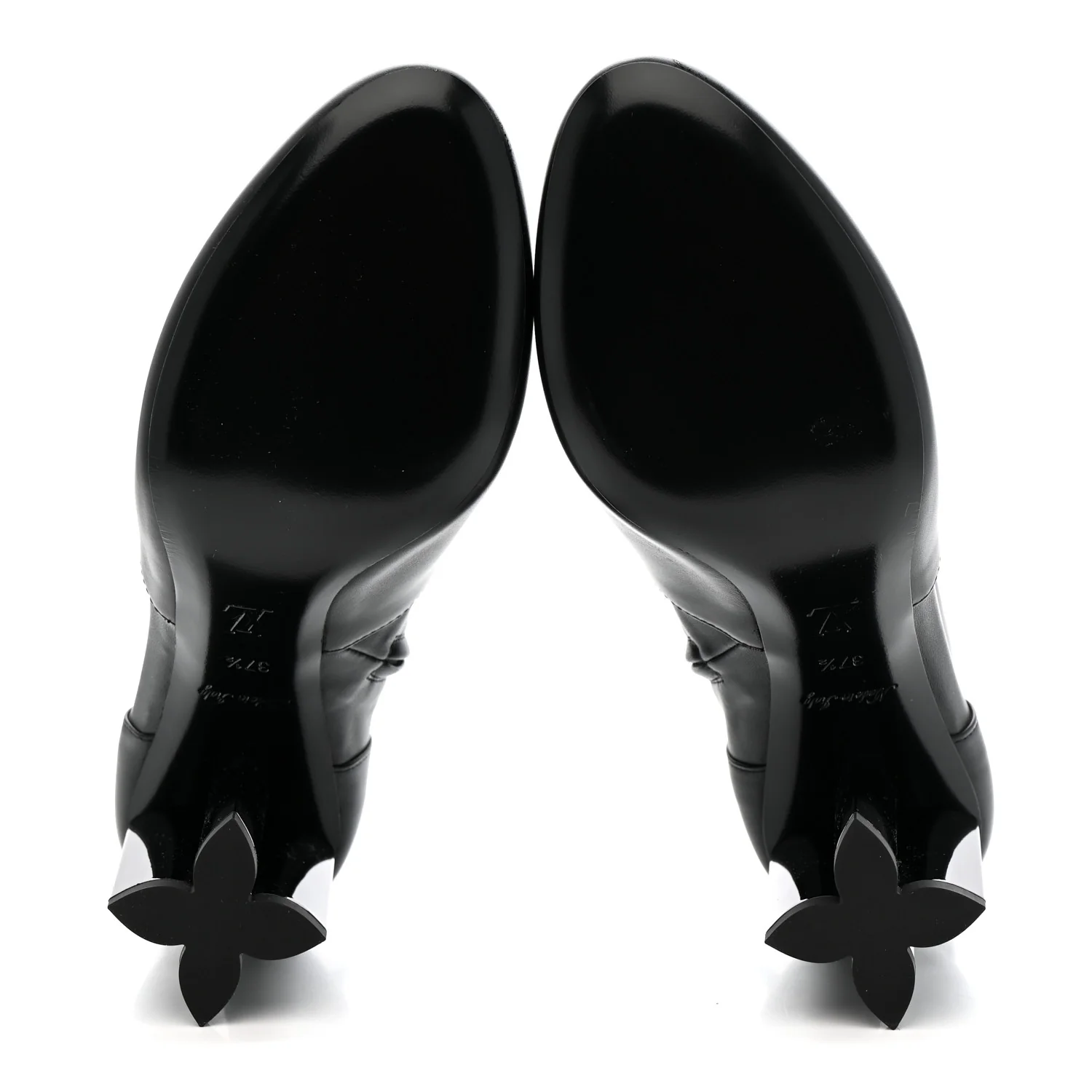 Calfskin Uniformes Silhouette Ankle Boots 37.5 Black - Image 5