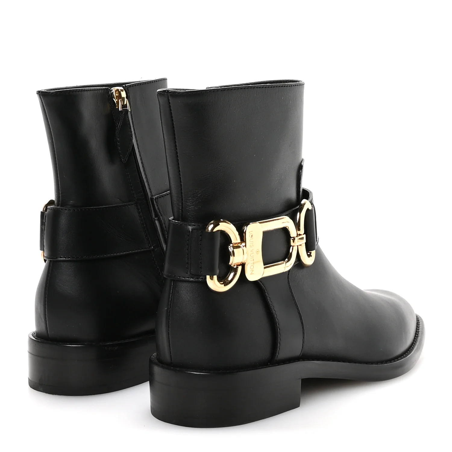 Calfskin Westside Flat Ankle Boots 39 Black - Image 5
