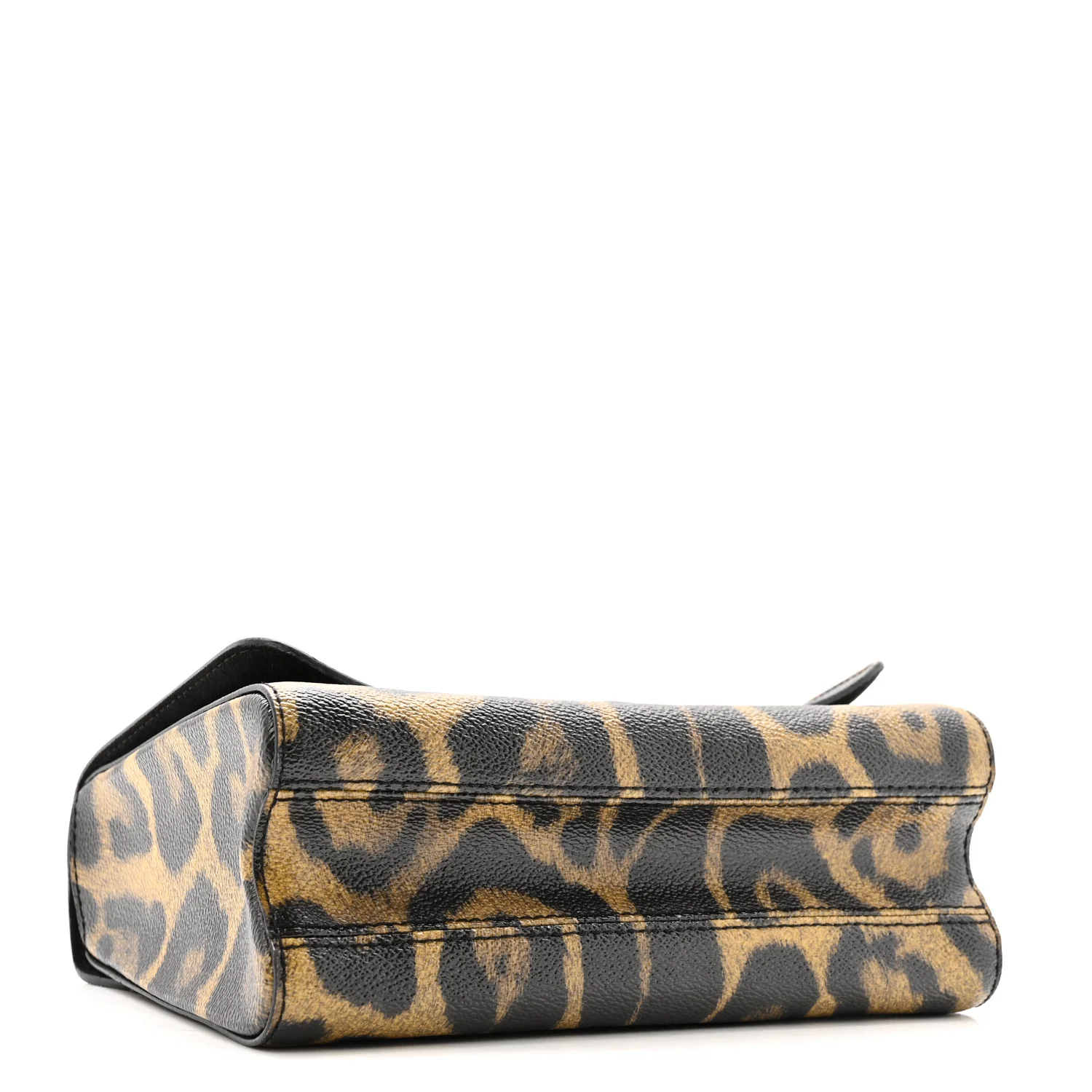 Calfskin Wild Animal Print Twist Shoulder Bag MM - Image 4