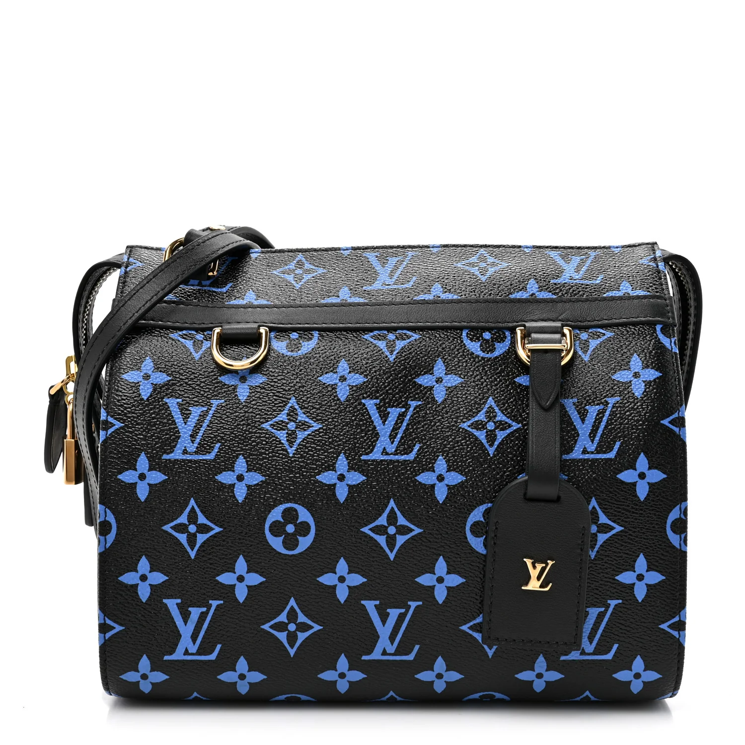 Colored Monogram Speedy Amazon PM Blue Black