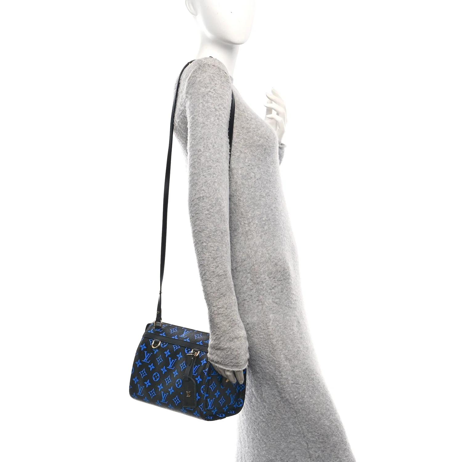 Colored Monogram Speedy Amazon PM Blue Black - Image 2
