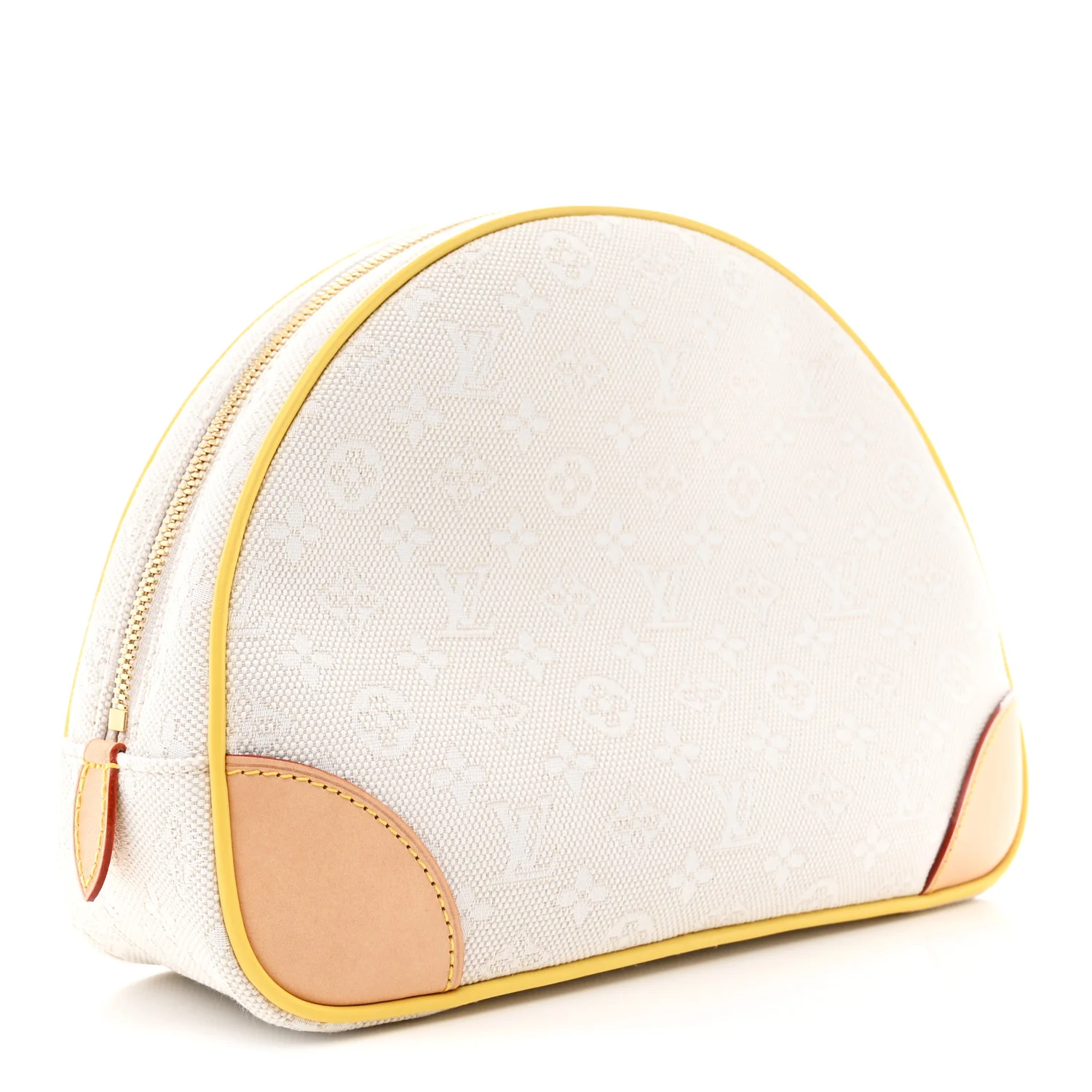 Cotton Monogram Jacquard Baby Pouch Beige - Image 3