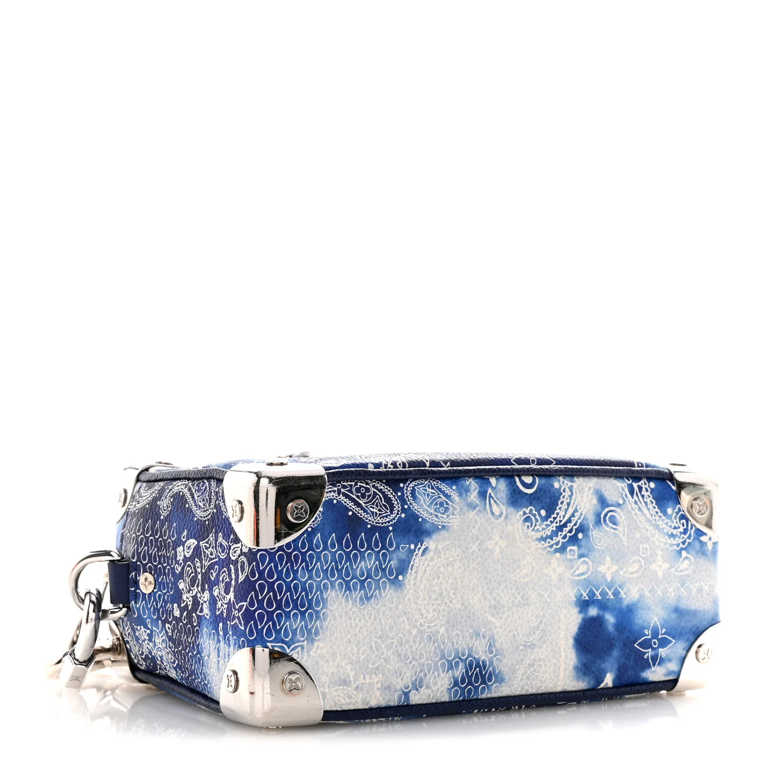 Cowhide Monogram Bandana Mini Soft Trunk Blue - Image 4