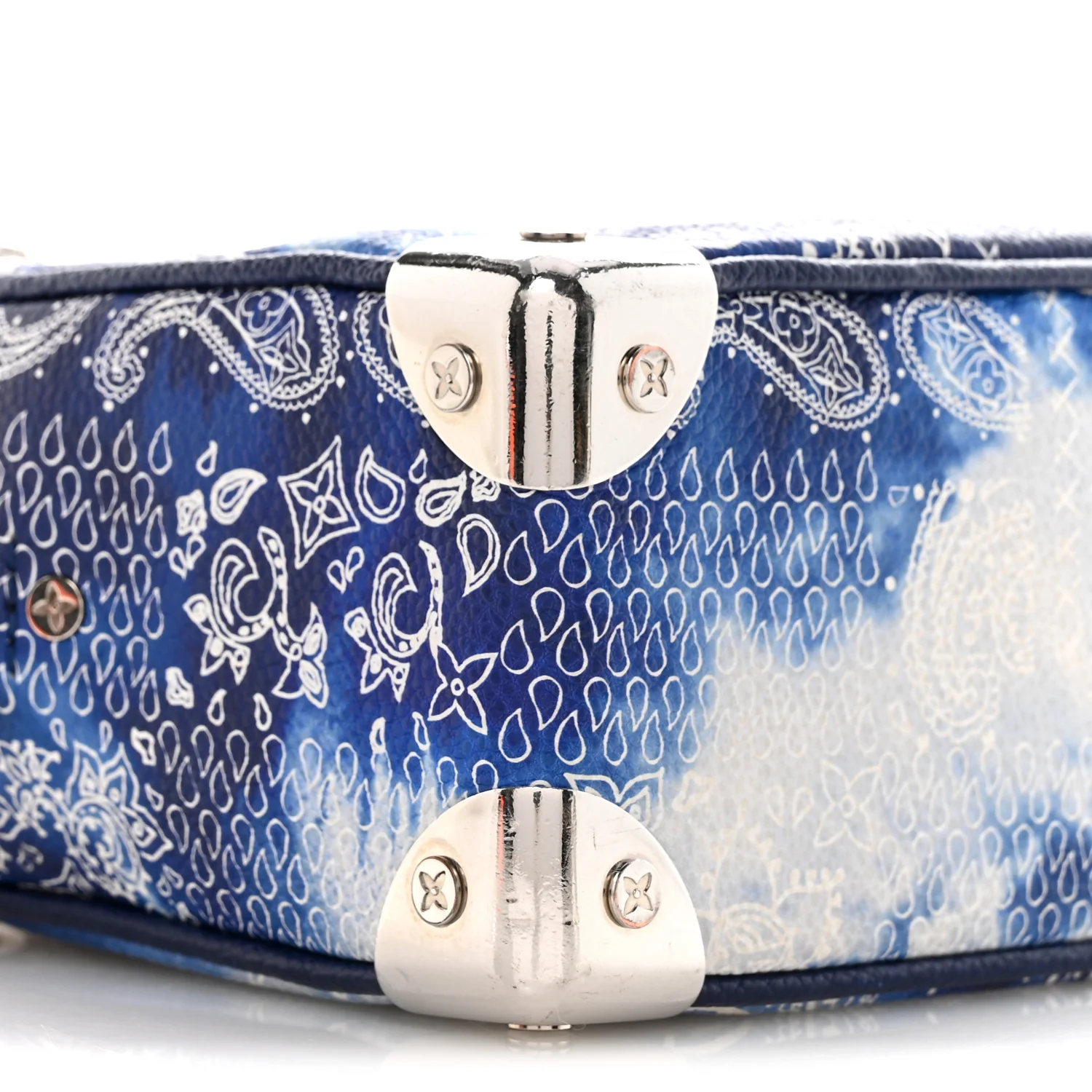 Cowhide Monogram Bandana Mini Soft Trunk Blue - Image 8