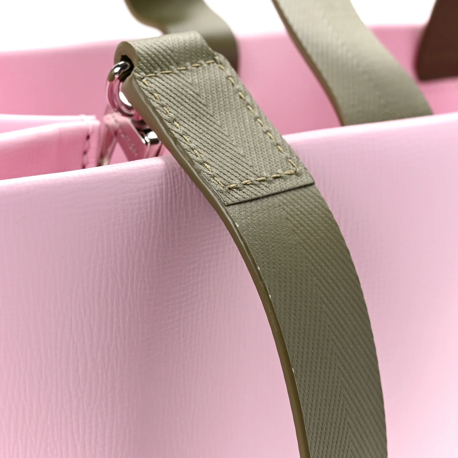 Cowhide Shopper Bag MM Candy Pink - Image 10