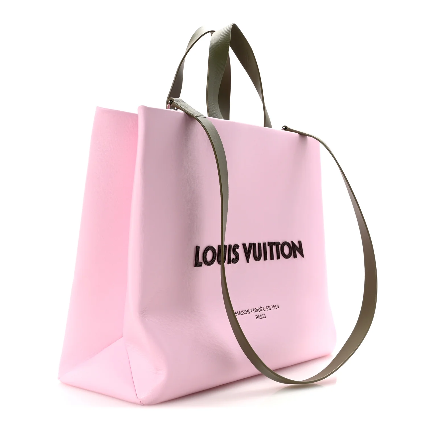 Cowhide Shopper Bag MM Candy Pink - Image 3