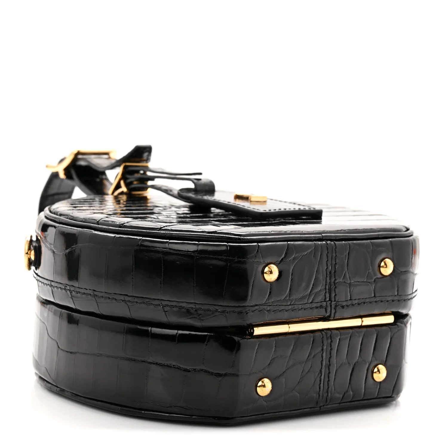 Crocodile Petite Boite Chapeau Black - Image 4