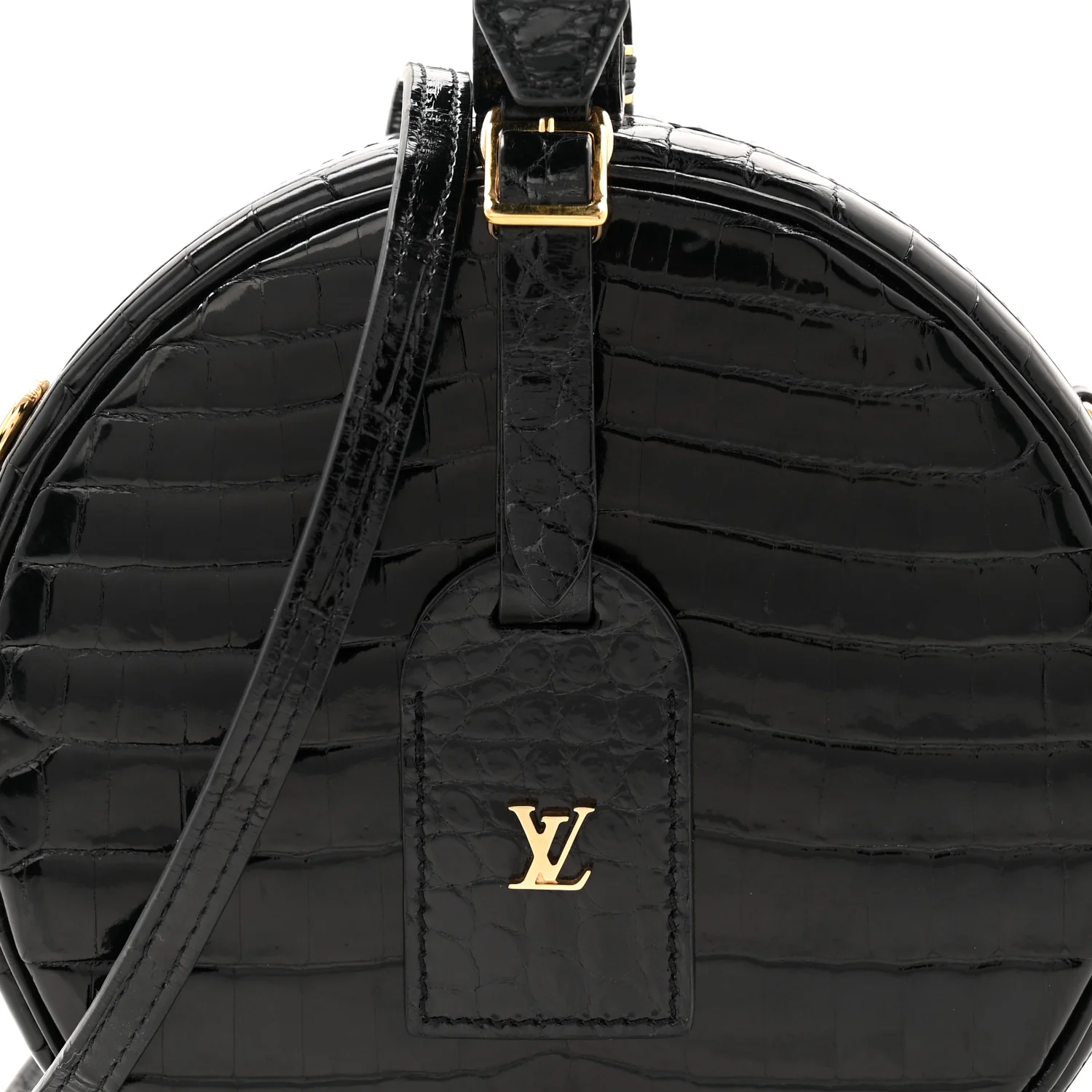 Crocodile Petite Boite Chapeau Black - Image 7