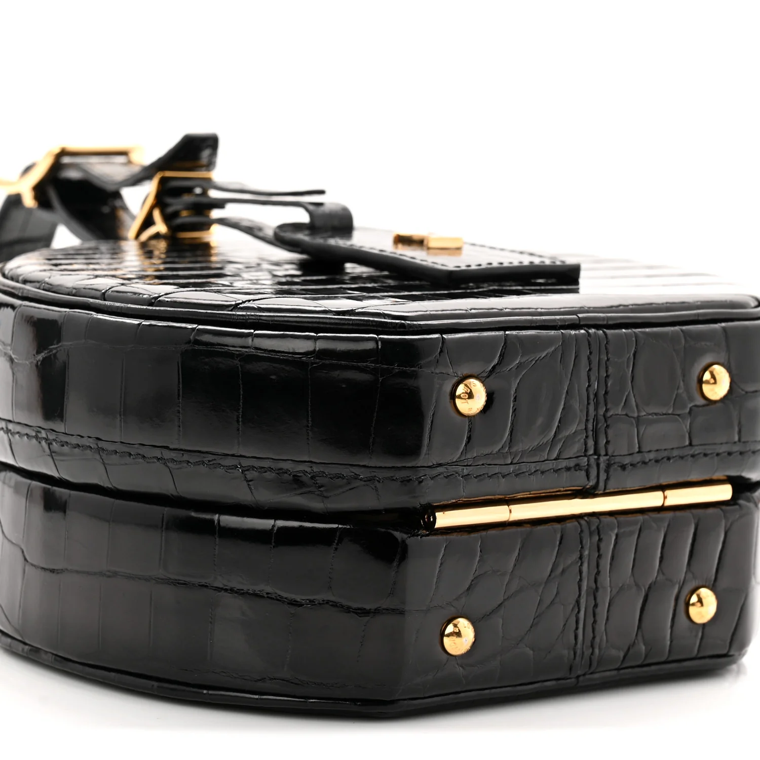 Crocodile Petite Boite Chapeau Black - Image 8