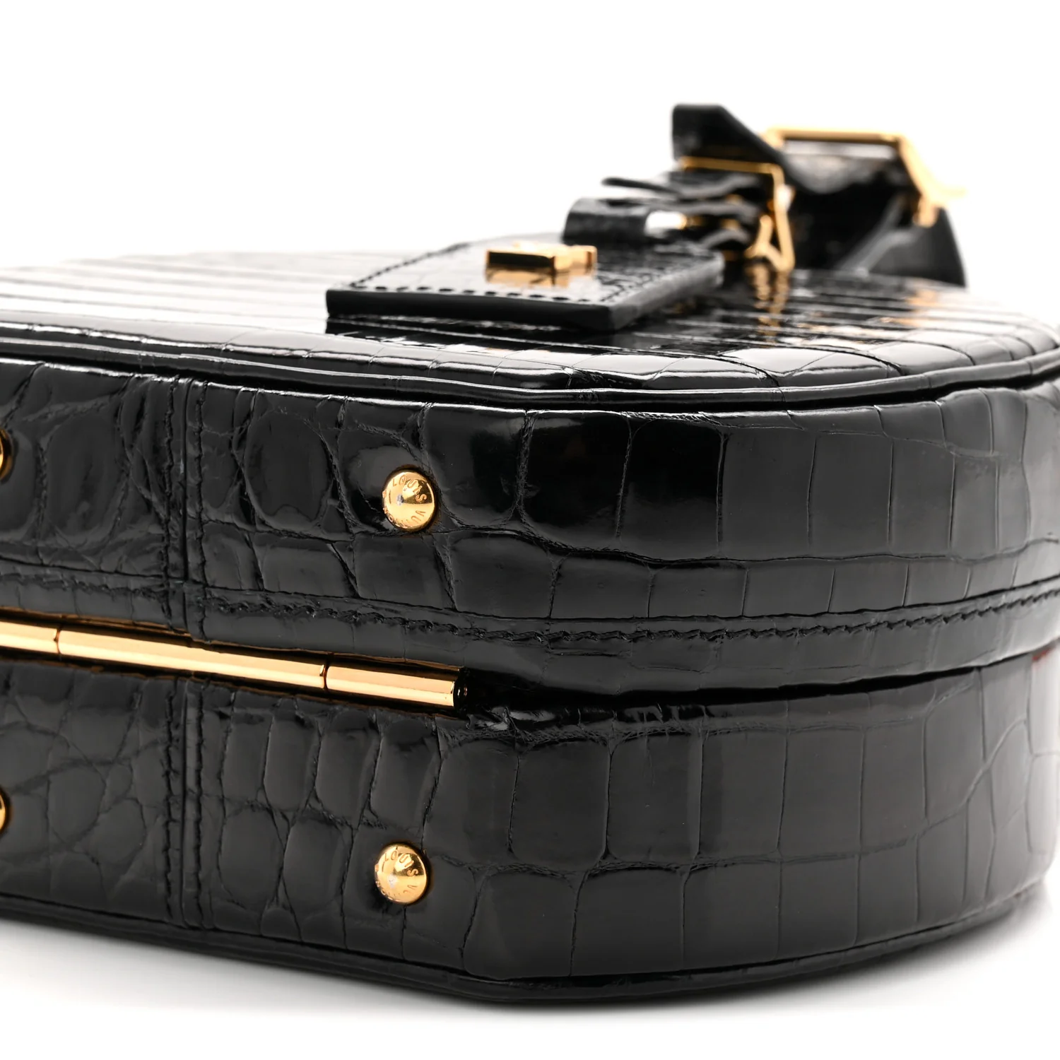 Crocodile Petite Boite Chapeau Black - Image 9