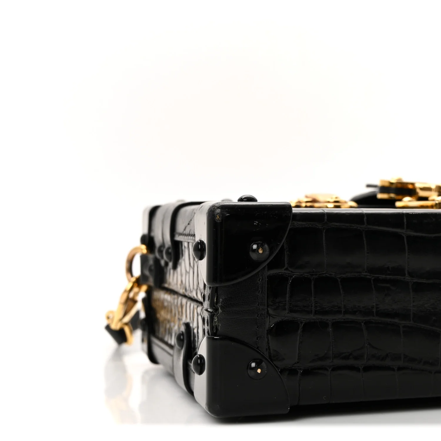 Crocodile Petite Malle Black - Image 8