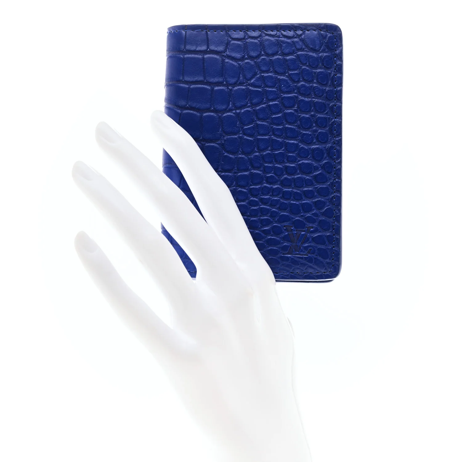 Crocodile Pocket Organizer Bleu De Methylene - Image 2