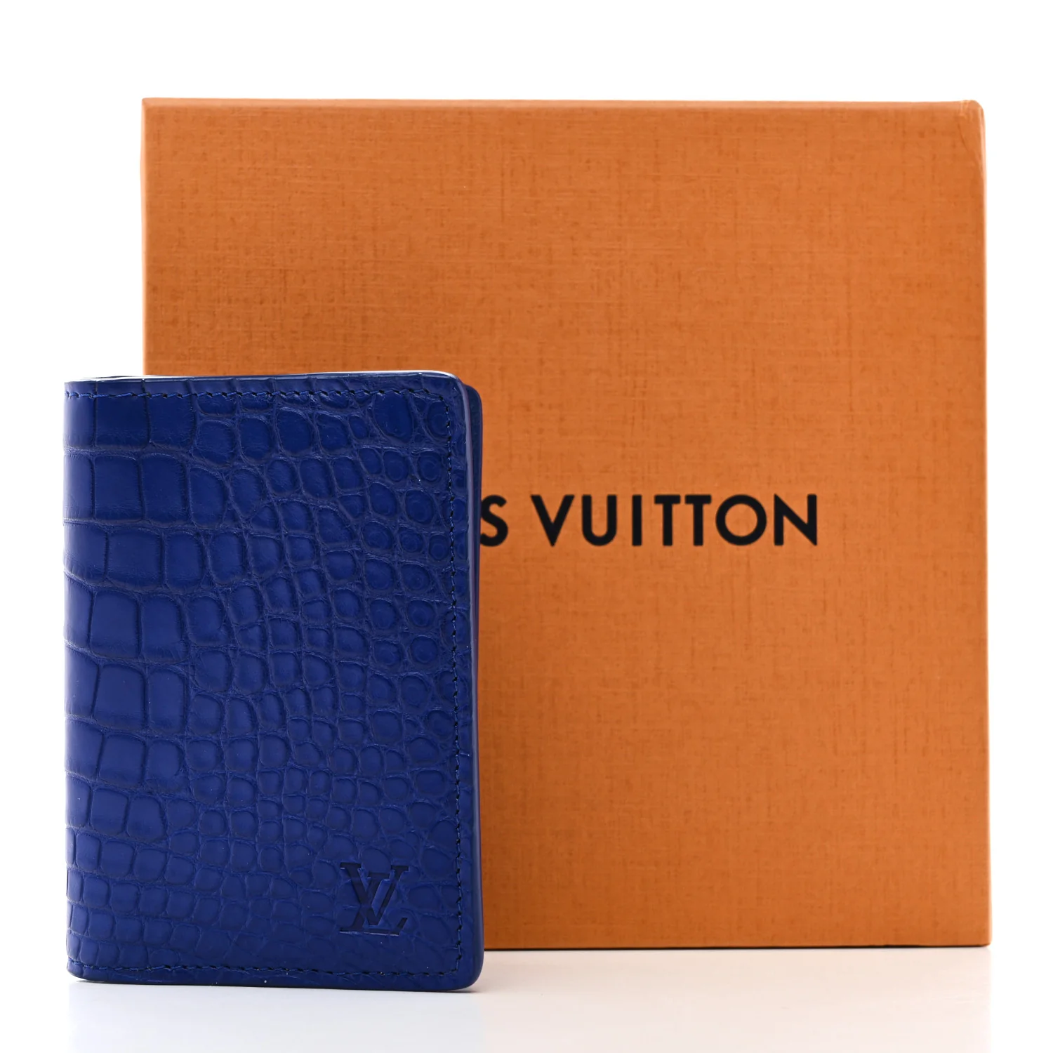 Crocodile Pocket Organizer Bleu De Methylene - Image 7