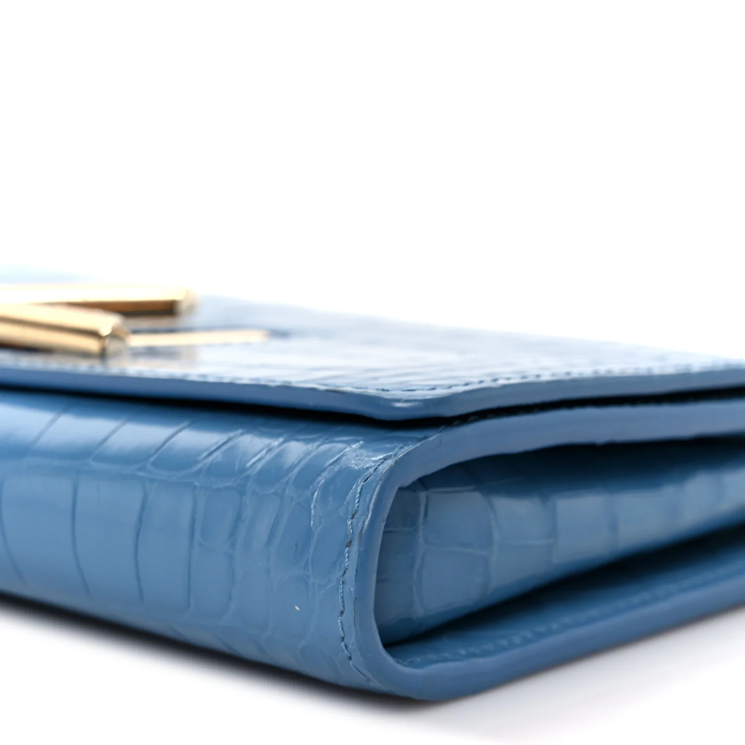 Crocodile Twist Chain Wallet Bleuet - Image 10