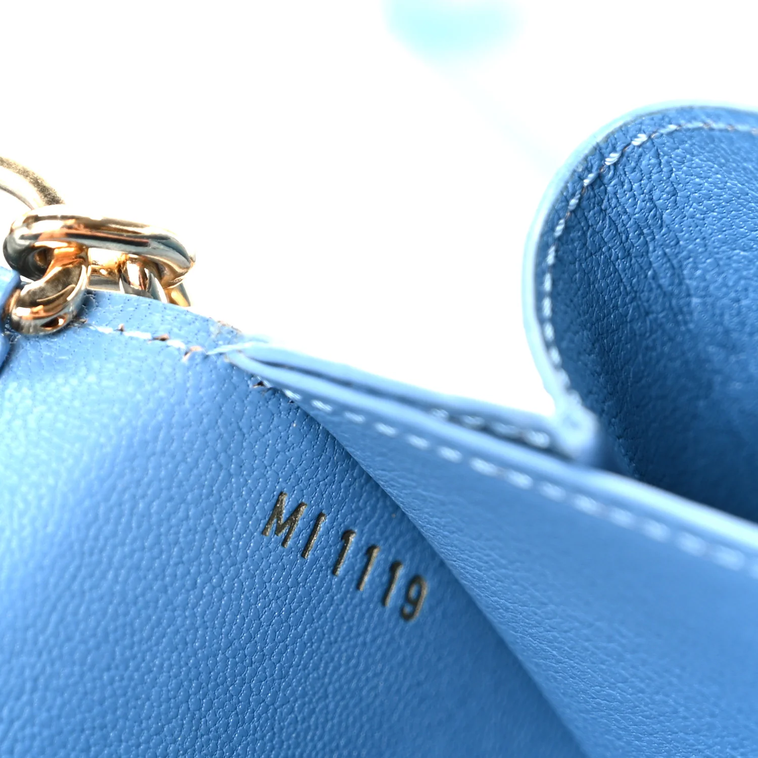 Crocodile Twist Chain Wallet Bleuet - Image 7