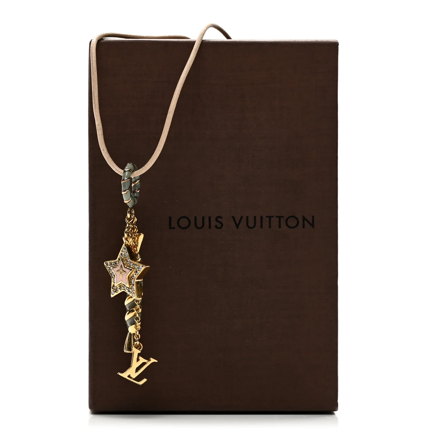 Crystal Enamel Candy Star Charm Necklace Gold Multicolor - Image 7