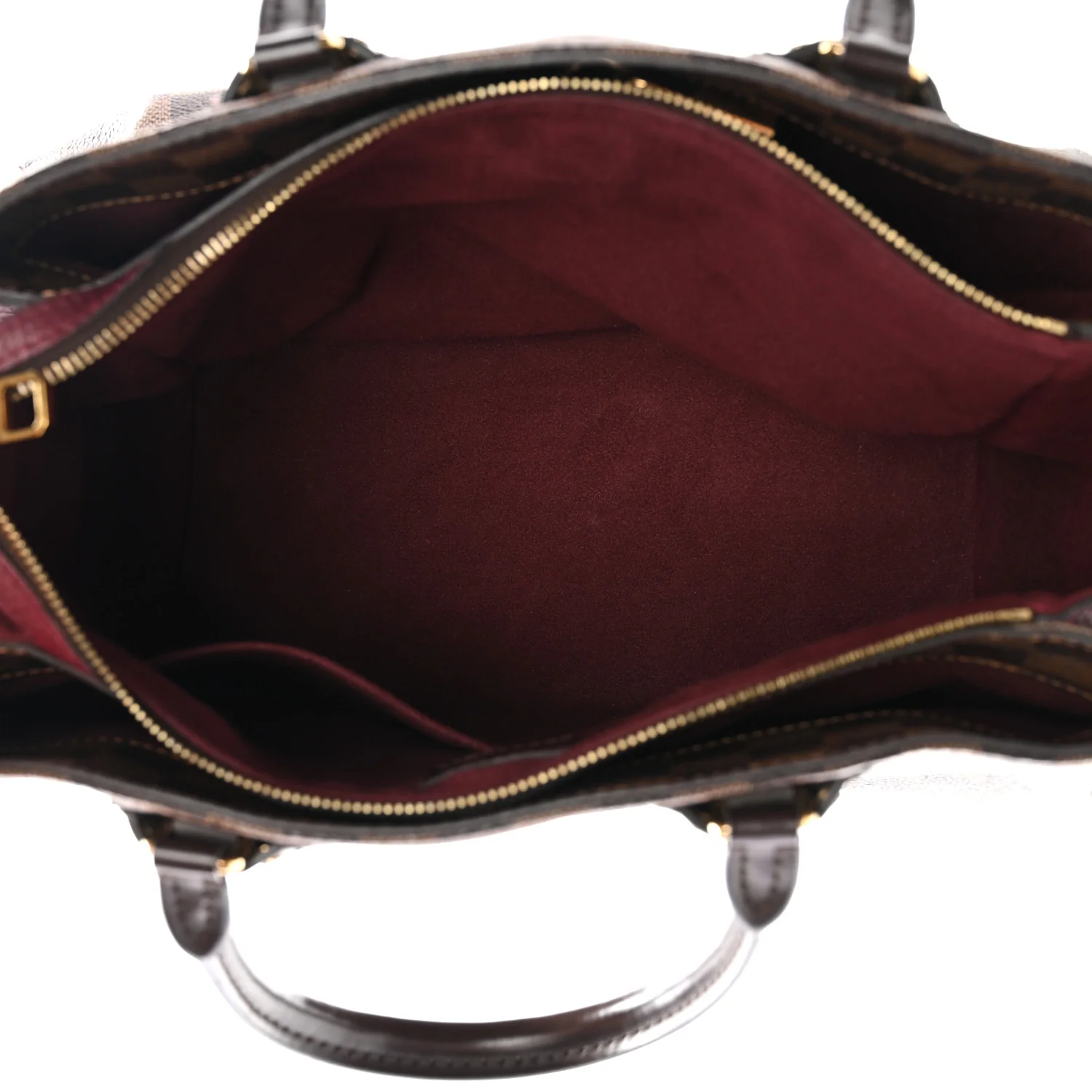 Cuir Taurillon Damier Ebene Normandy Bordeaux - Image 6